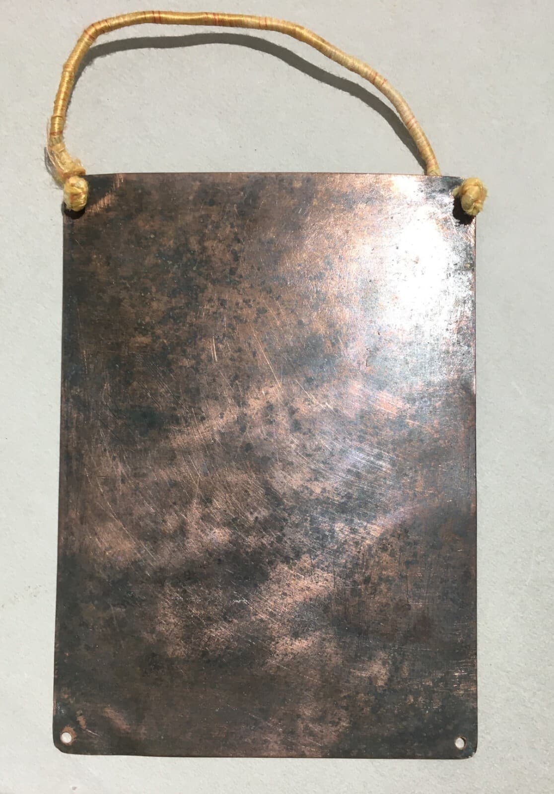 Arte Antica Popolare Devozionale: Benevento, Madonna Di Caravaggio, Lastra In Rame