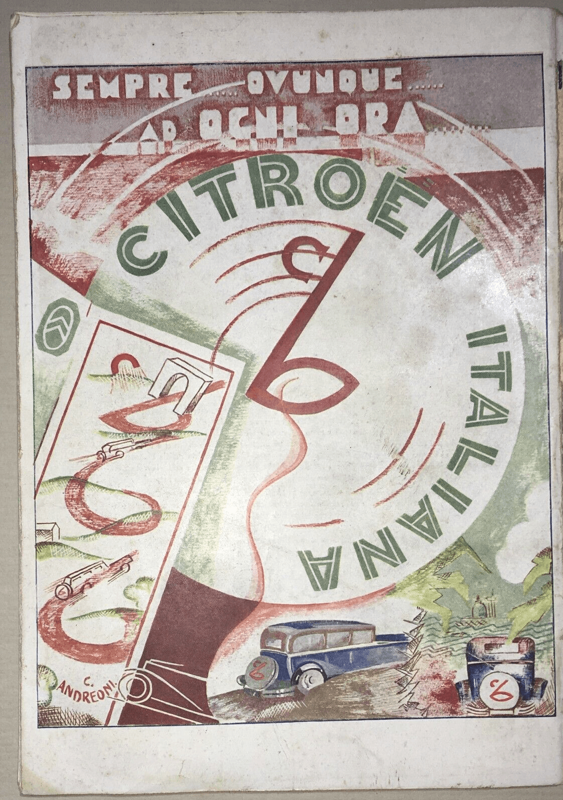 Auto, Automobilismo E Motori: Citroën, Futurismo Di Cesare Andreoni (1930)