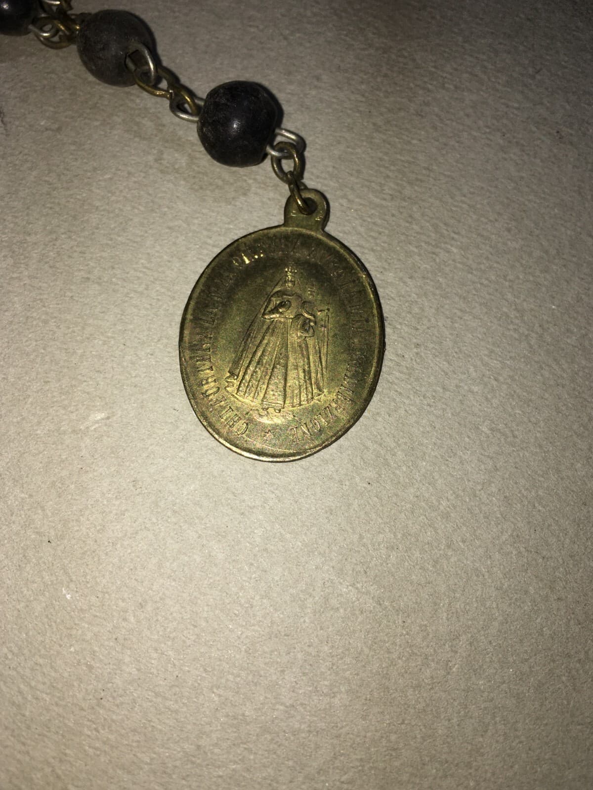 Arte Devozionale: Sant'Agostino E Madonna Della Cintura, Antica Medaglietta