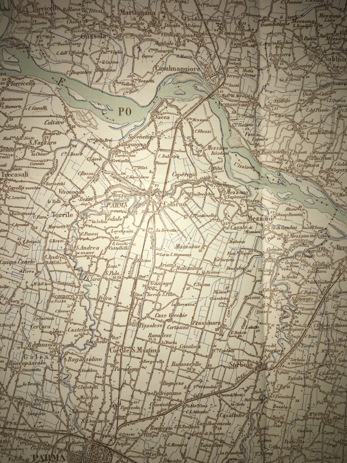 Militaria, Grande Cartografia d'Epoca: Cremona, Parma, Verona, Garda E Viabilità, 1939