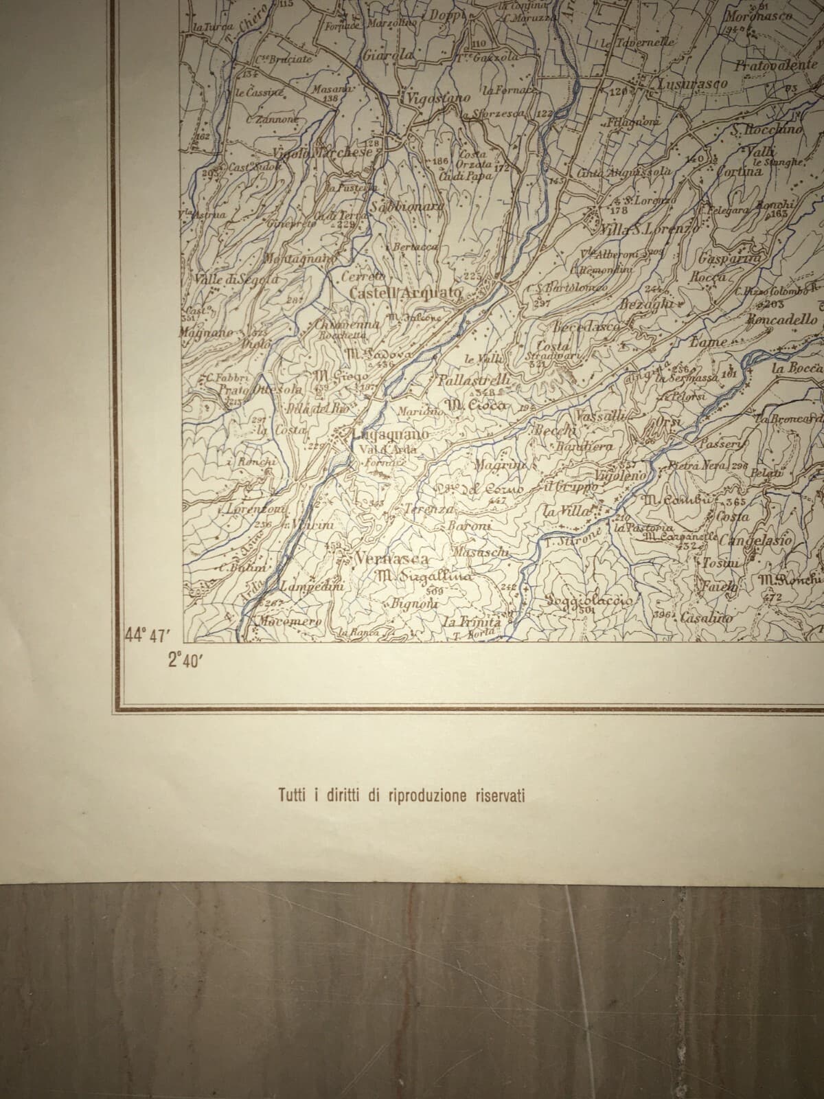 Militaria, Grande Cartografia d'Epoca: Cremona, Parma, Verona, Garda E Viabilità, 1939