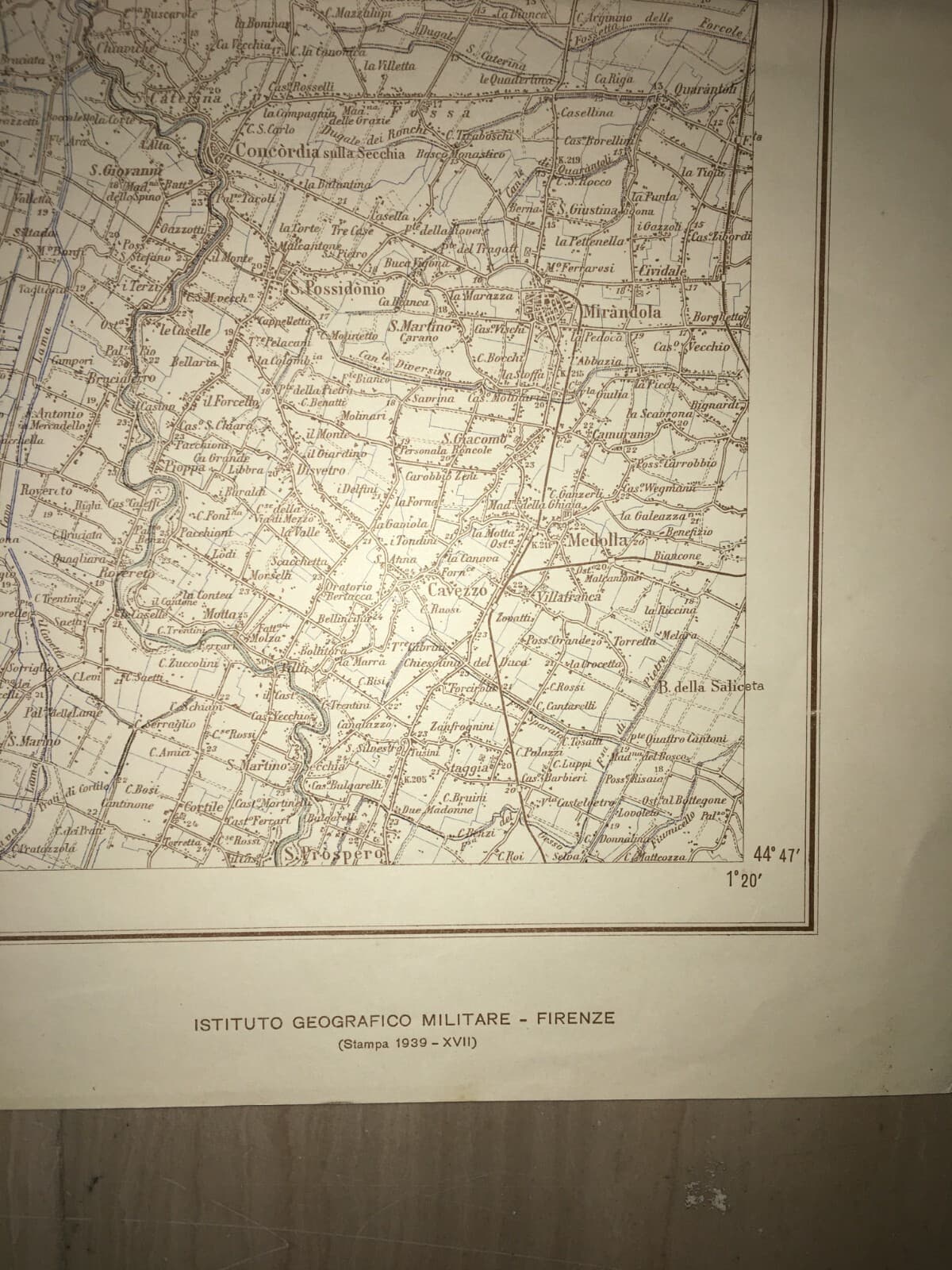 Militaria, Grande Cartografia d'Epoca: Cremona, Parma, Verona, Garda E Viabilità, 1939