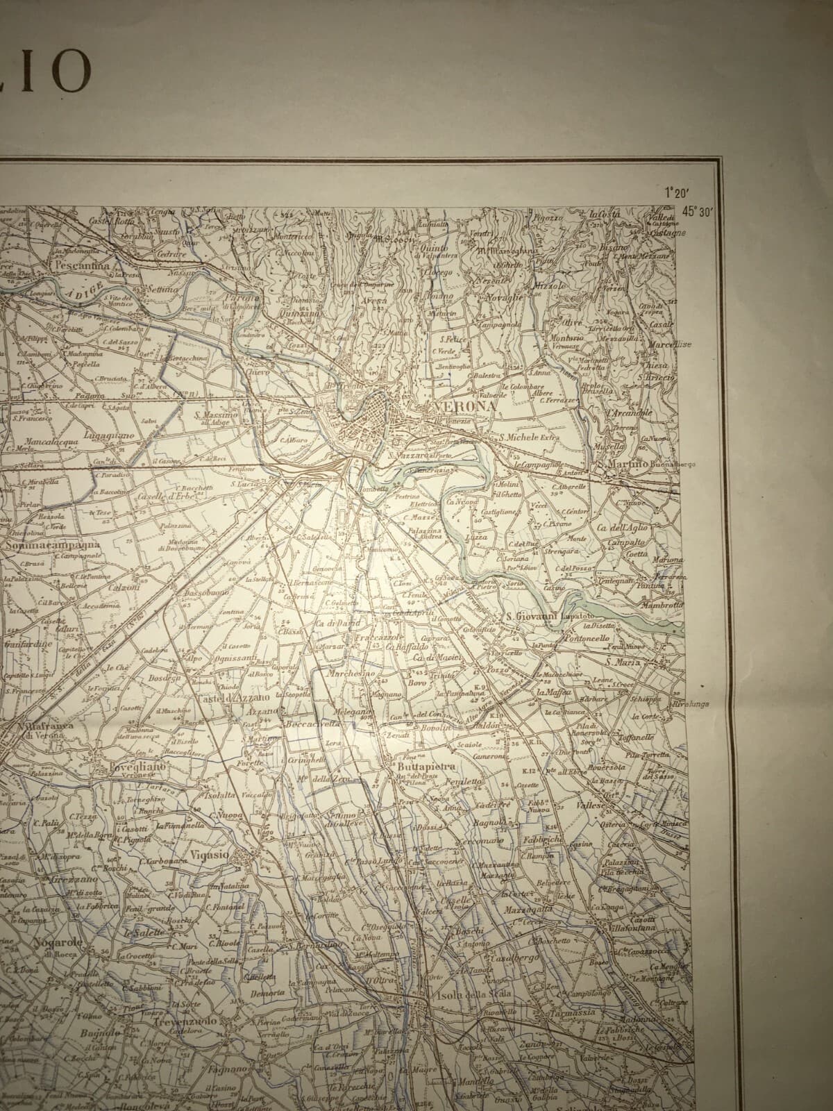 Militaria, Grande Cartografia d'Epoca: Cremona, Parma, Verona, Garda E Viabilità, 1939