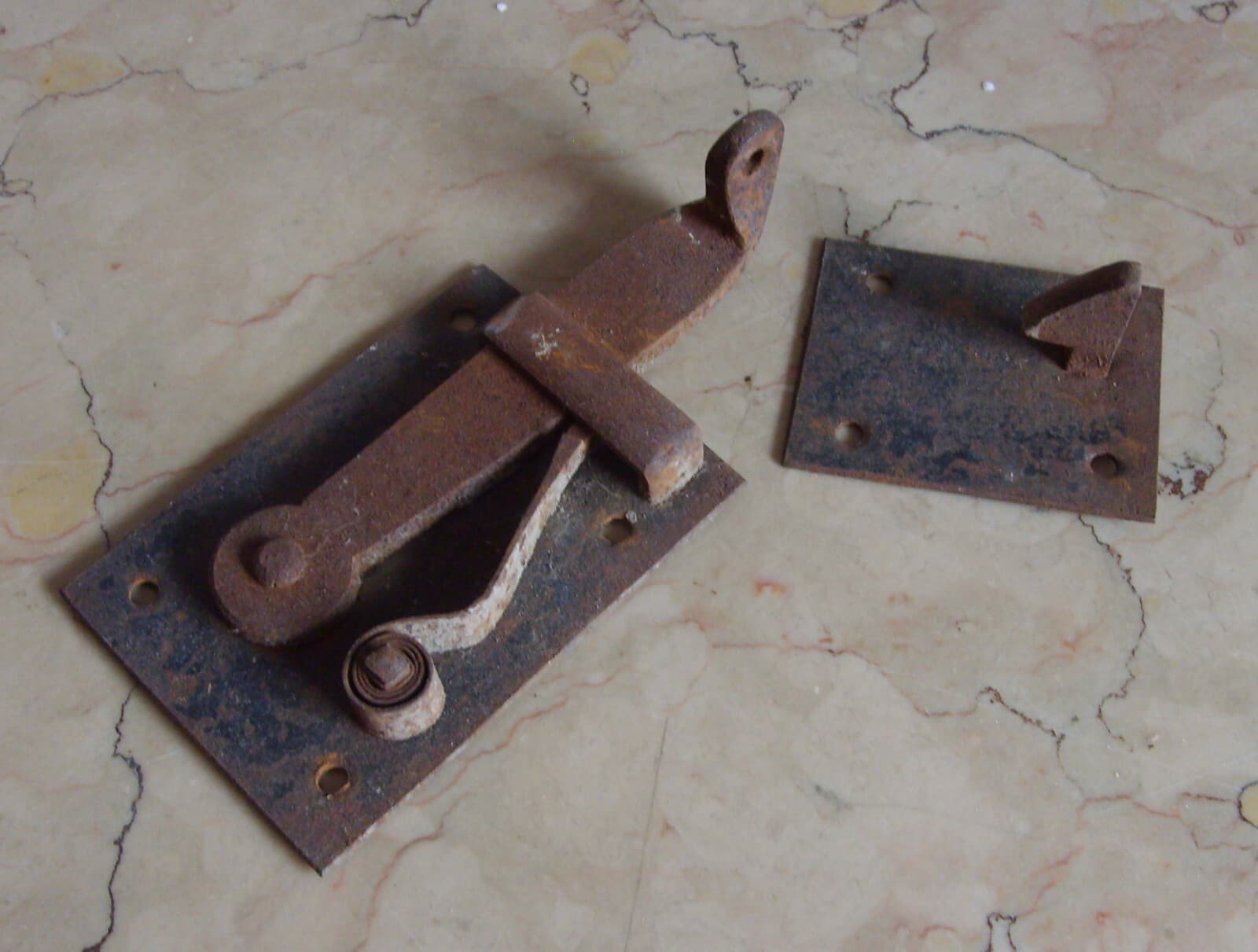 Antica Serratura In Ferro Battuto, Serramento d'Epoca Fine '800