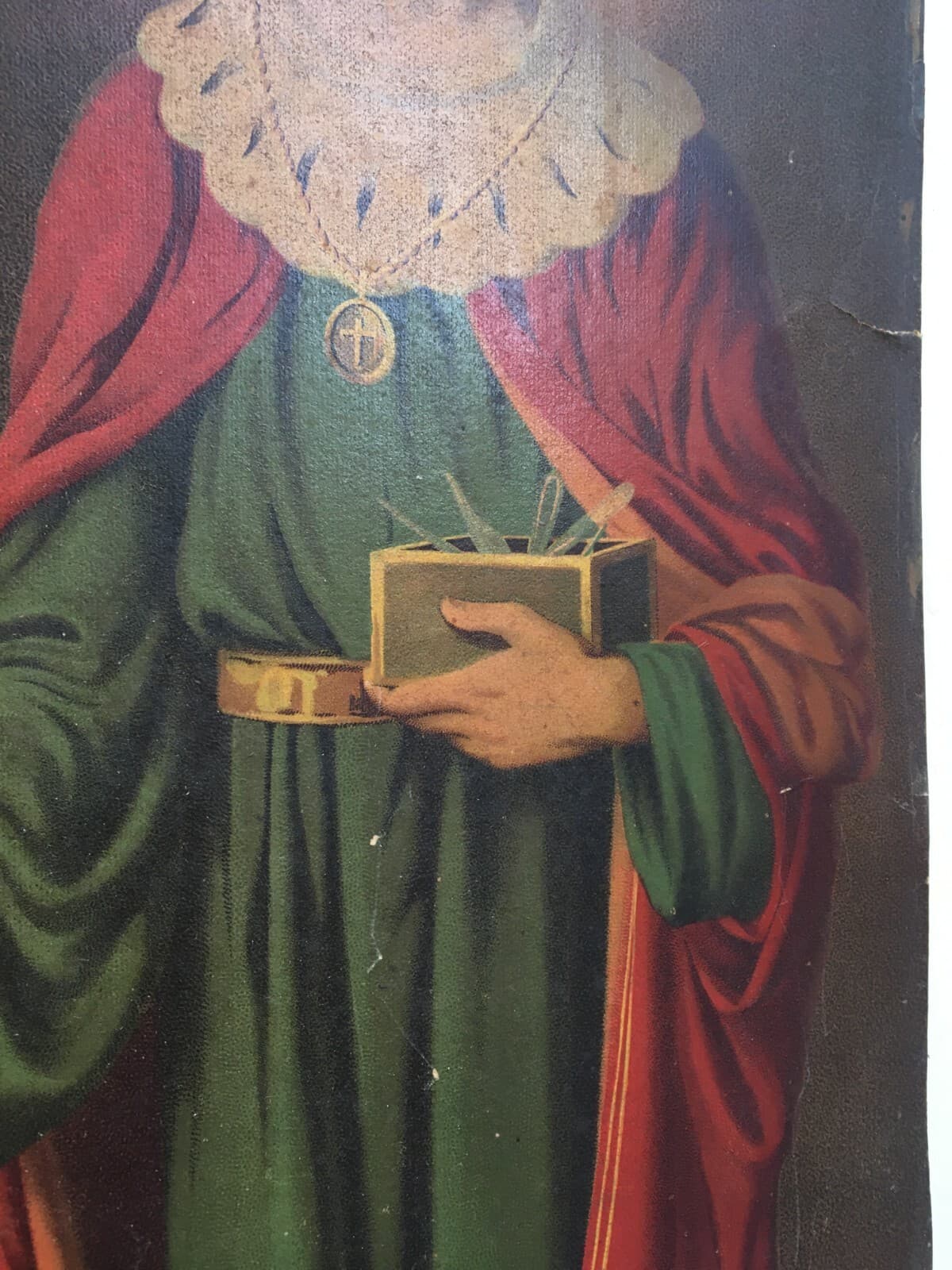 Medicina, Barbieri, Dolciaria, Arte Antica: Stampa Popolare Devozionale Dei Santi Medici