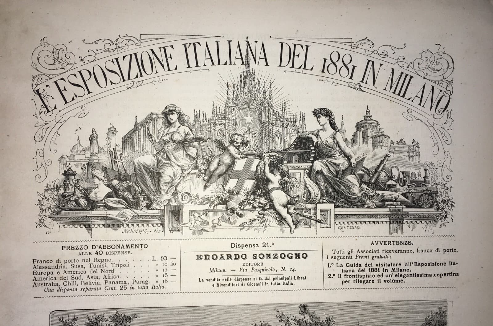 Milano: Esposizione Del 1881, Ristorante Turco E Birreria Ditta Pedersini