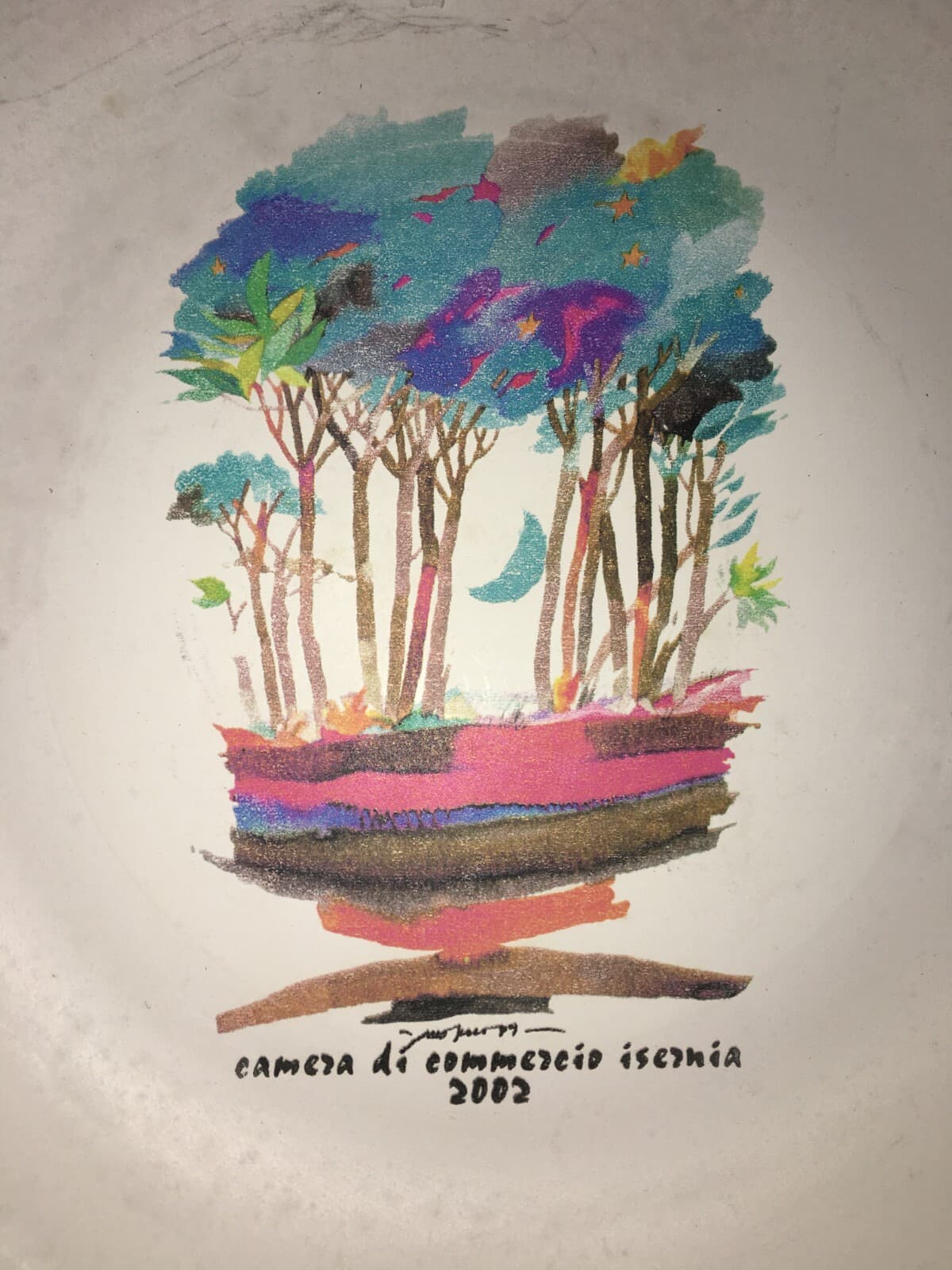 Molise, Isernia. Piatto Decorativo Commemorativo 75 Giorni Di Buona Cucina Molisana, 2002