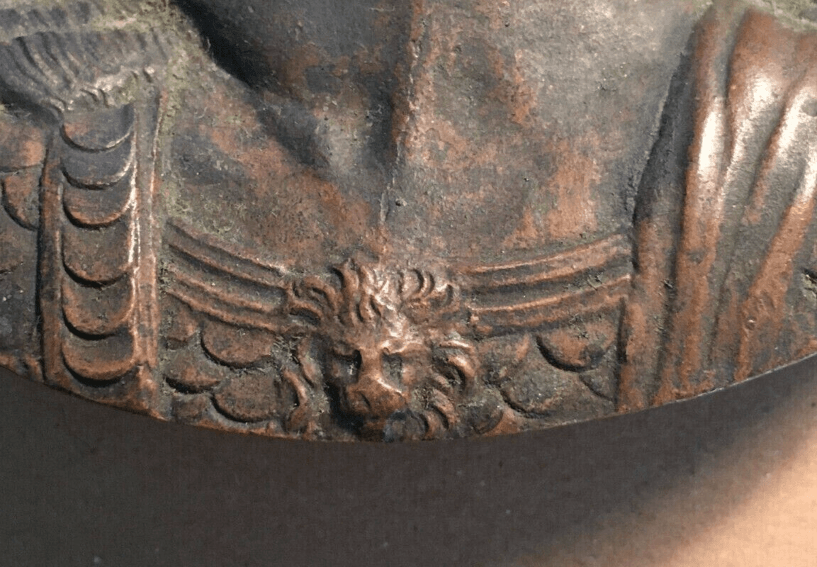 Artistica Scultura d'Epoca: Placca Decorativa, Arte, Politica, Allegorica, Simbolica