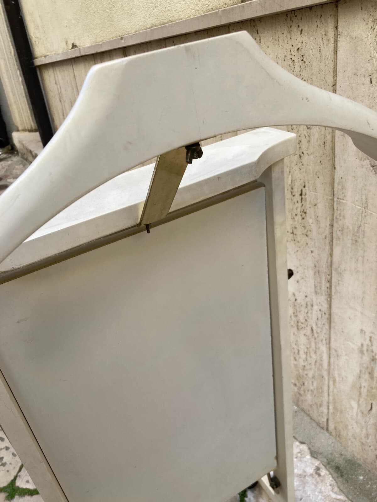 Mobile Servo Muto Reguitti In Legno Laccato Bianco