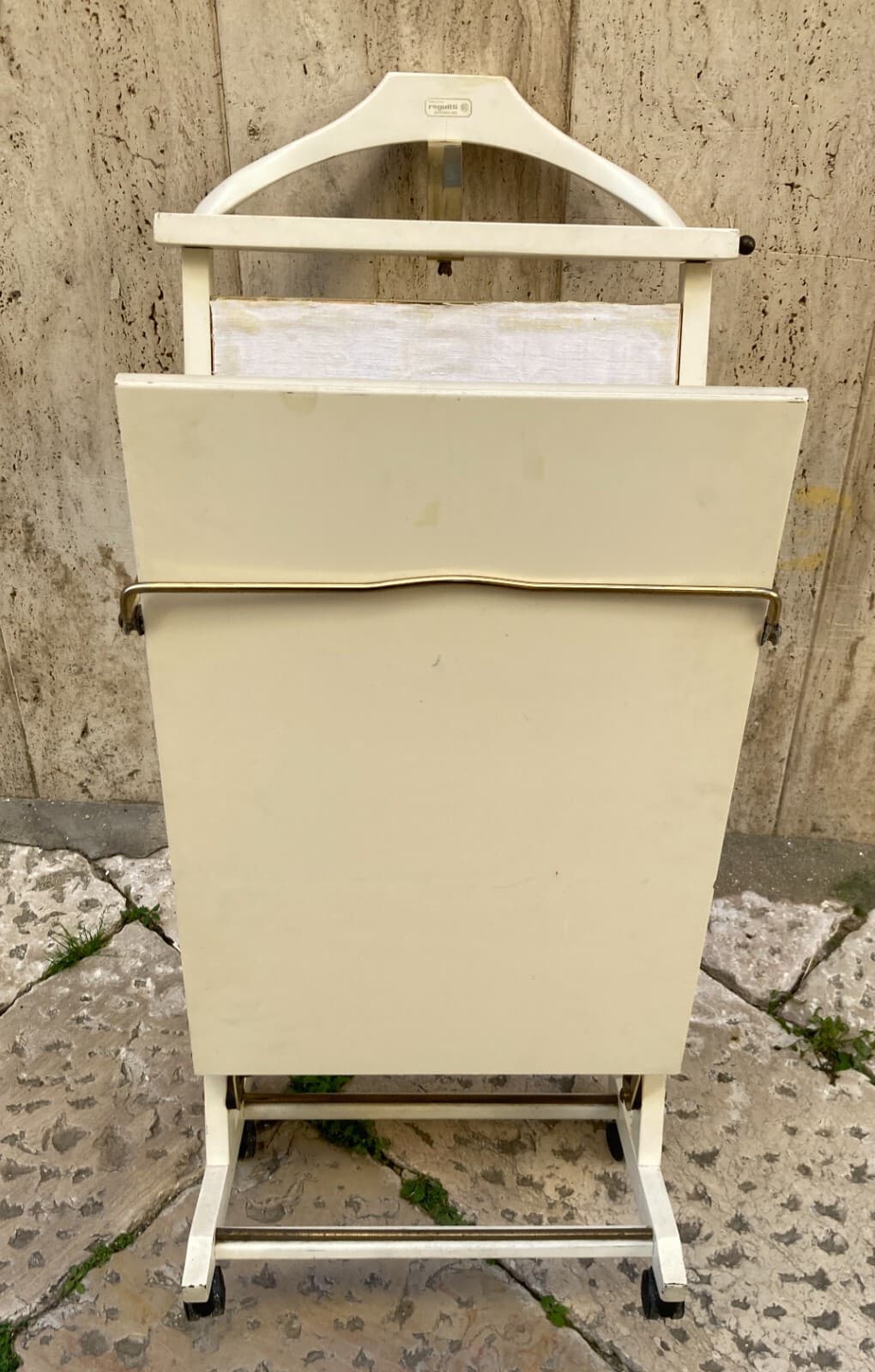 Mobile Servo Muto Reguitti In Legno Laccato Bianco