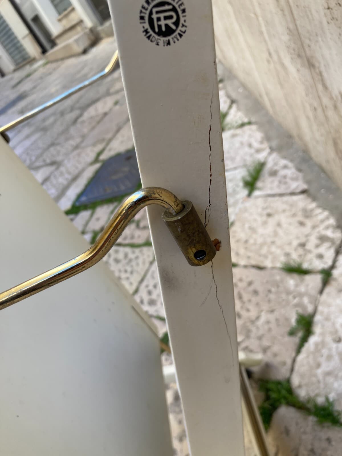 Mobile Servo Muto Reguitti In Legno Laccato Bianco