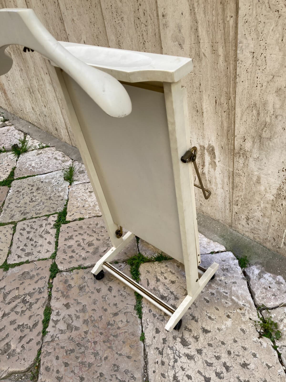 Mobile Servo Muto Reguitti In Legno Laccato Bianco