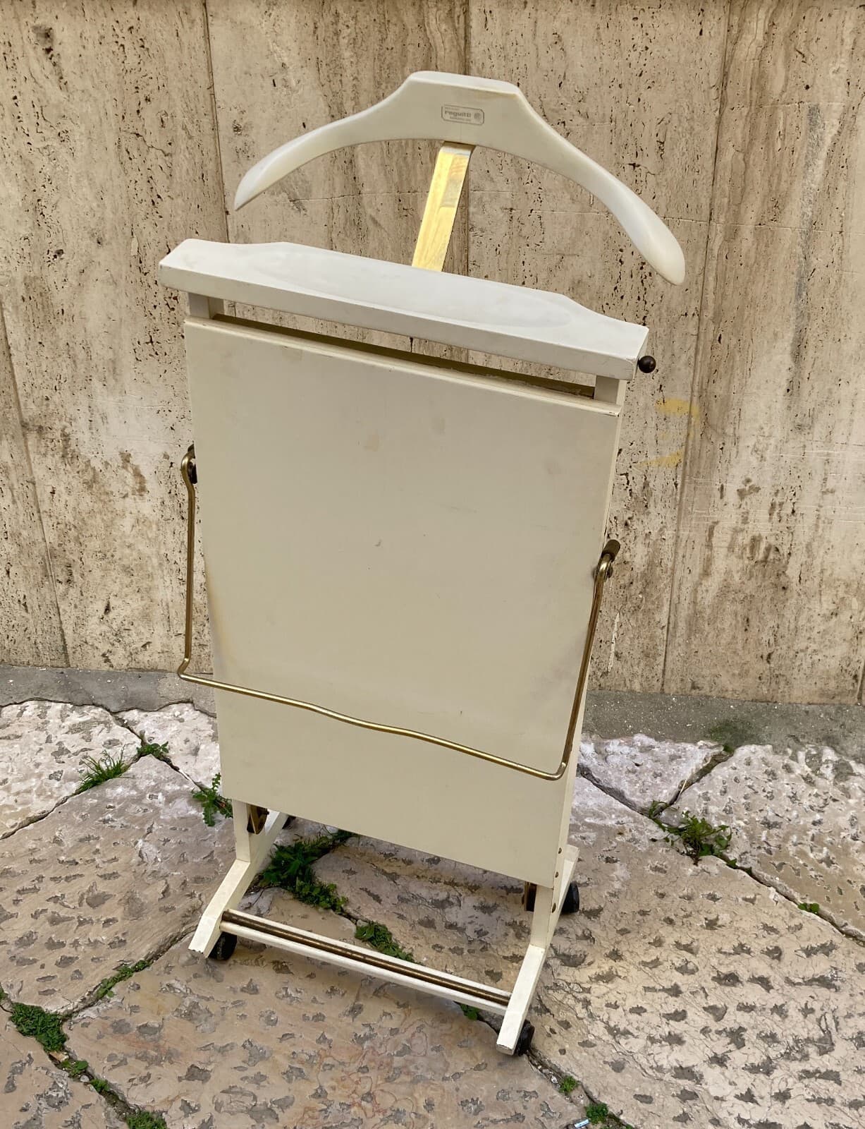 Mobile Servo Muto Reguitti In Legno Laccato Bianco