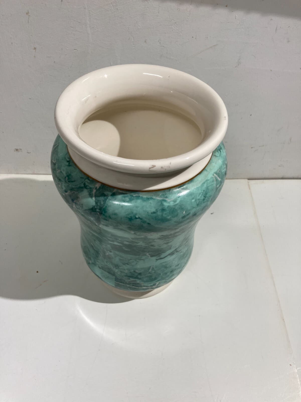 Vaso Albarello Marmorizzato, Ceramiche Facciolini, Castelli d'Abruzzo