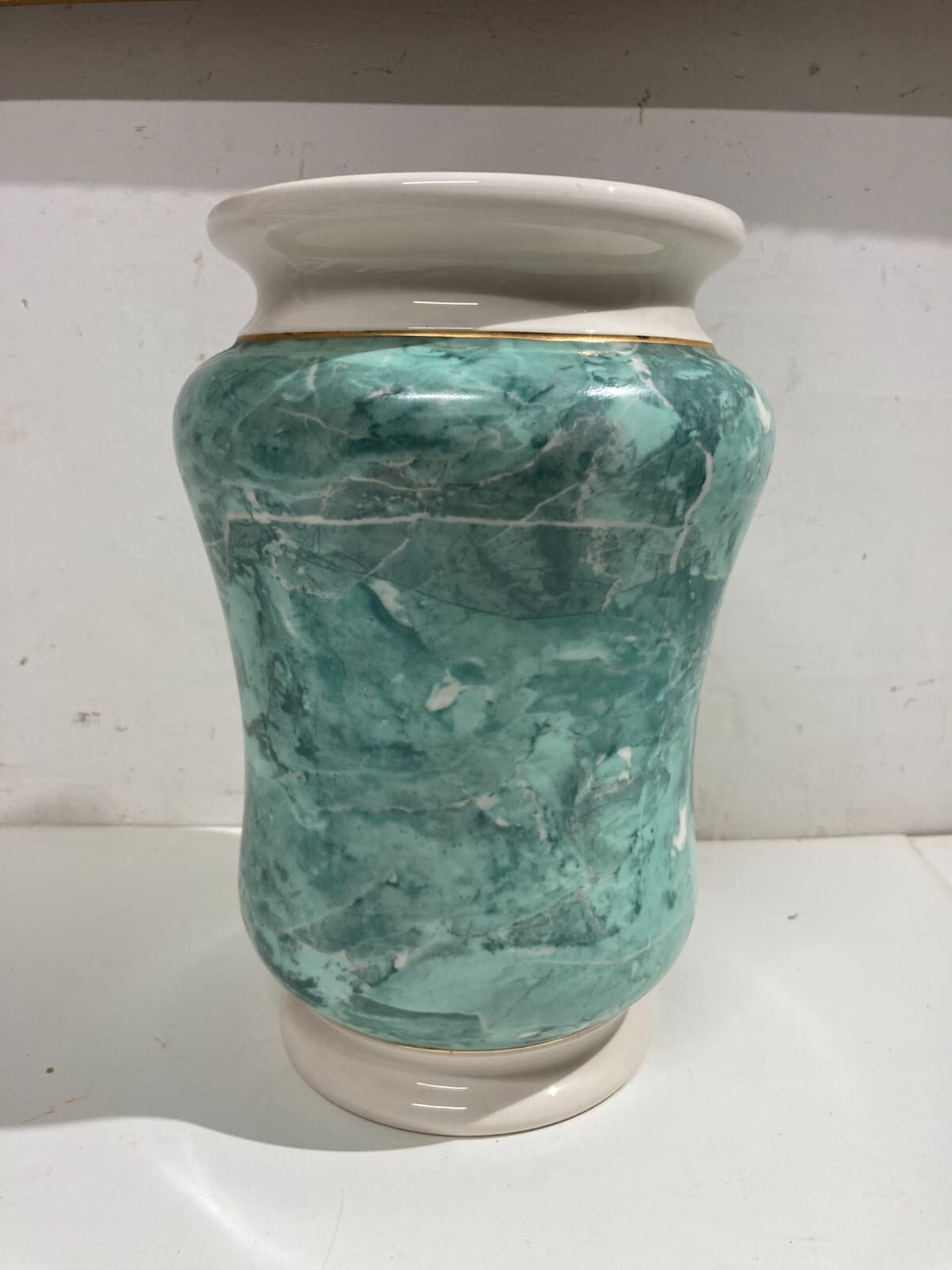 Vaso Albarello Marmorizzato, Ceramiche Facciolini, Castelli d'Abruzzo