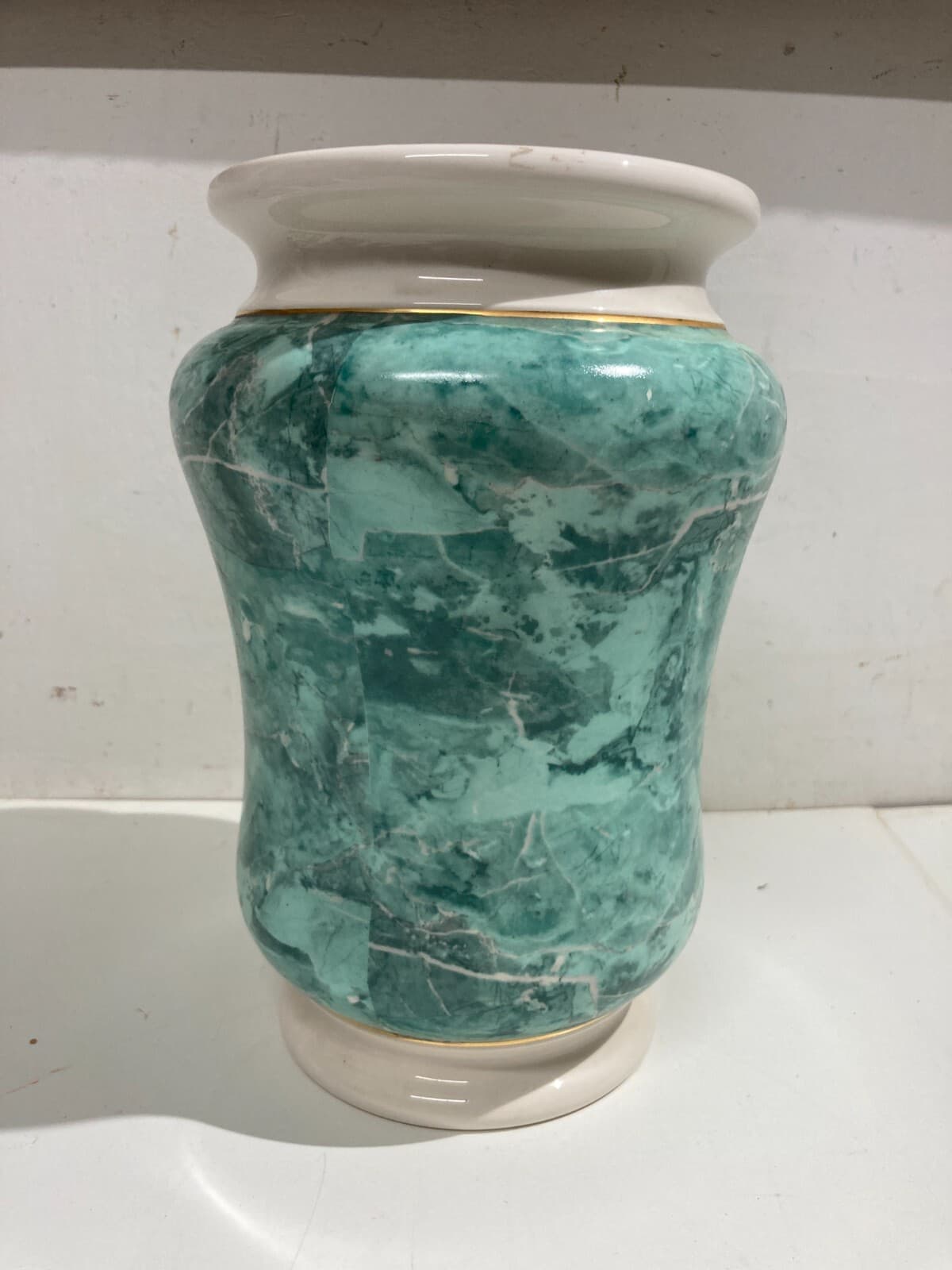 Vaso Albarello Marmorizzato, Ceramiche Facciolini, Castelli d'Abruzzo