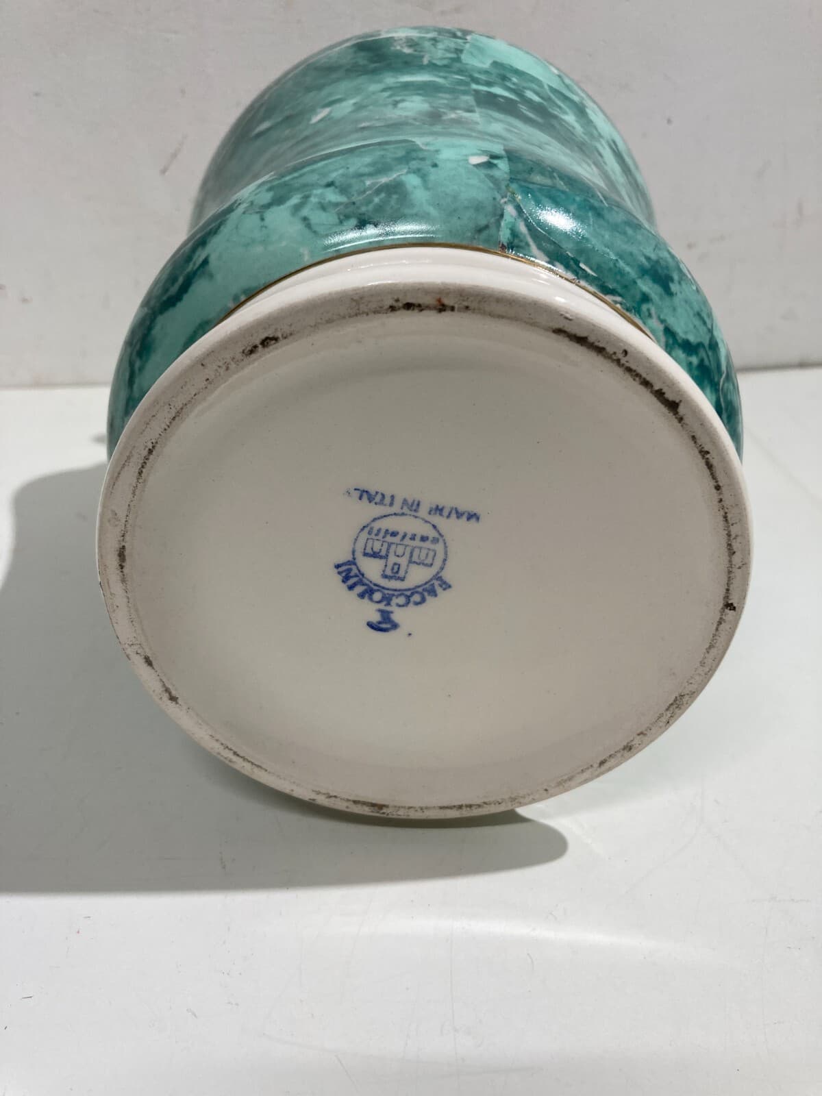 Vaso Albarello Marmorizzato, Ceramiche Facciolini, Castelli d'Abruzzo