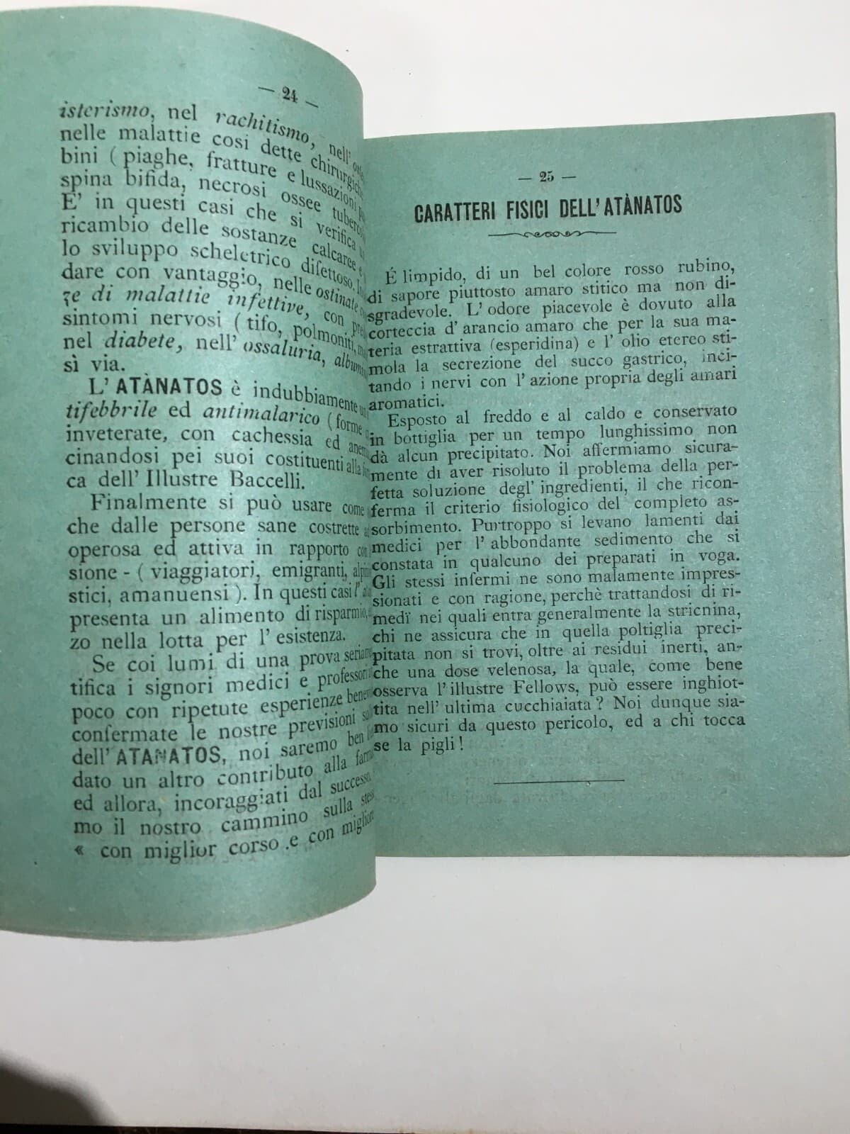 Medicina, Farmacia E Pubblicità In Abruzzo E Molise: Annibale Fraracci, L'Atanatos (1901)