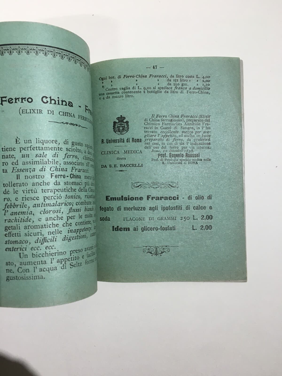 Medicina, Farmacia E Pubblicità In Abruzzo E Molise: Annibale Fraracci, L'Atanatos (1901)