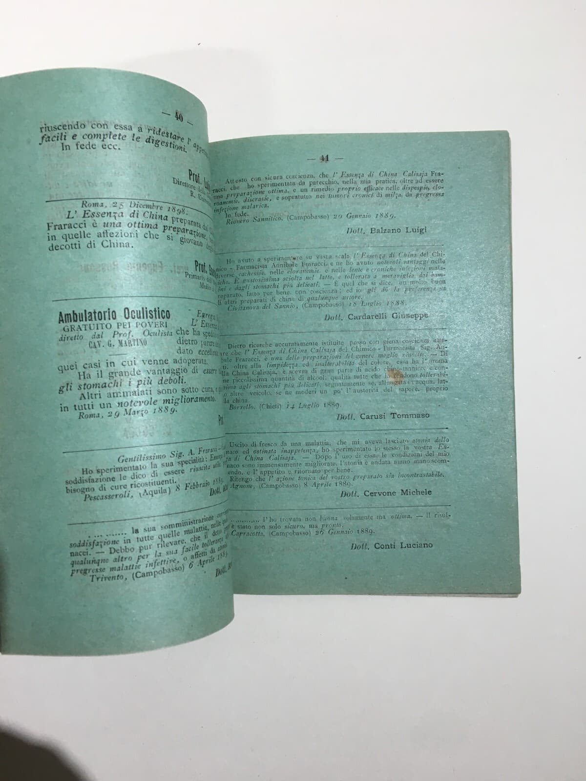 Medicina, Farmacia E Pubblicità In Abruzzo E Molise: Annibale Fraracci, L'Atanatos (1901)