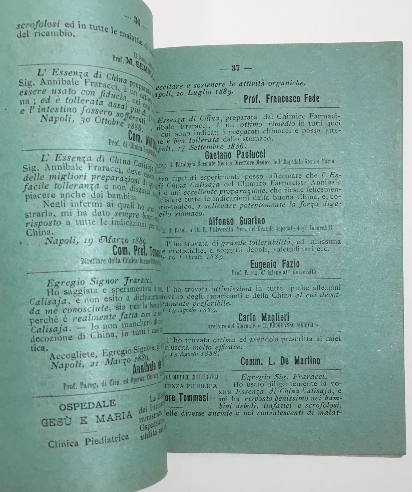Medicina, Farmacia E Pubblicità In Abruzzo E Molise: Annibale Fraracci, L'Atanatos (1901)