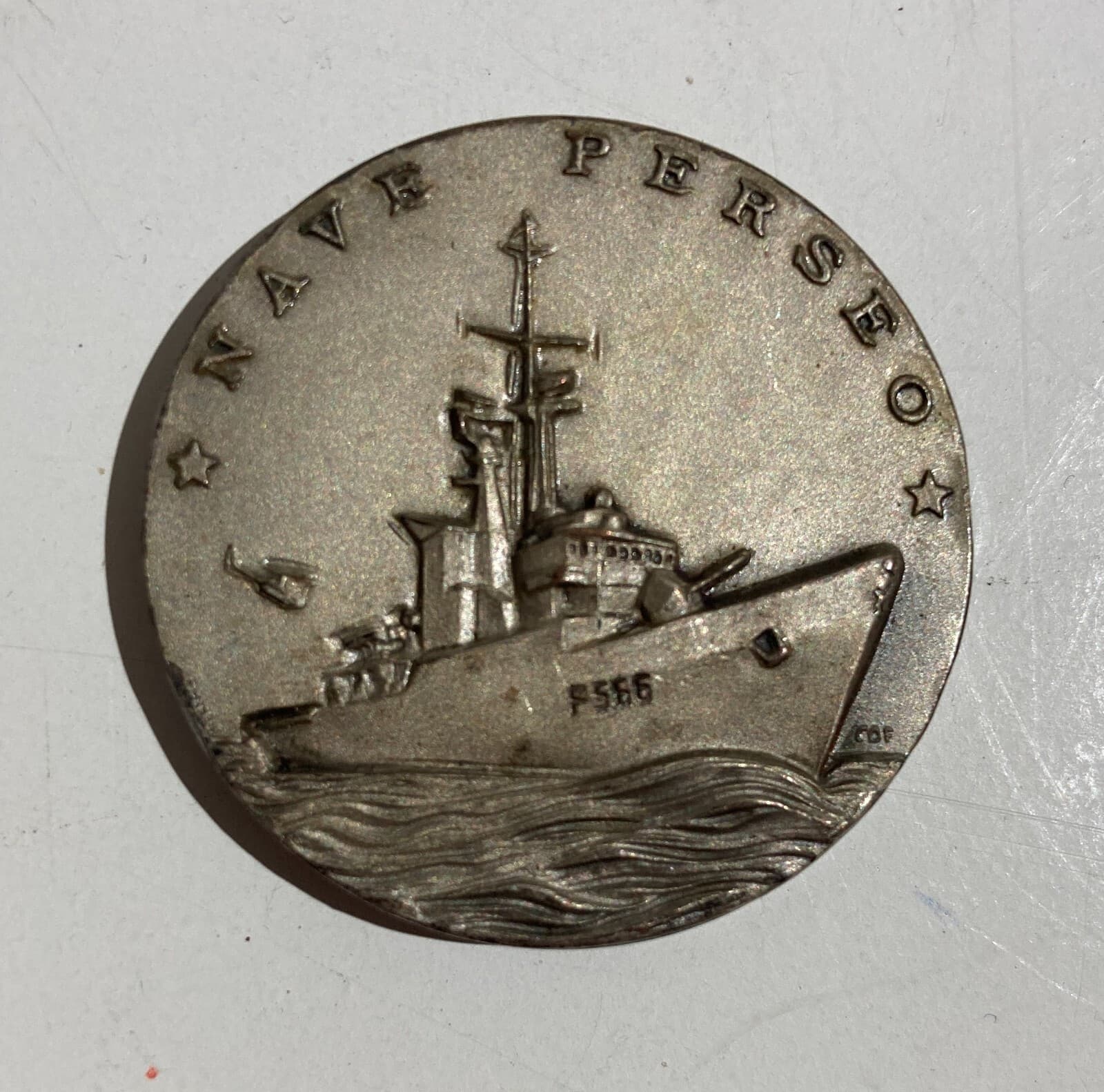 Medaglia Marina Militare: Nave Perseo (F 566) Con Allegoria Di Medusa