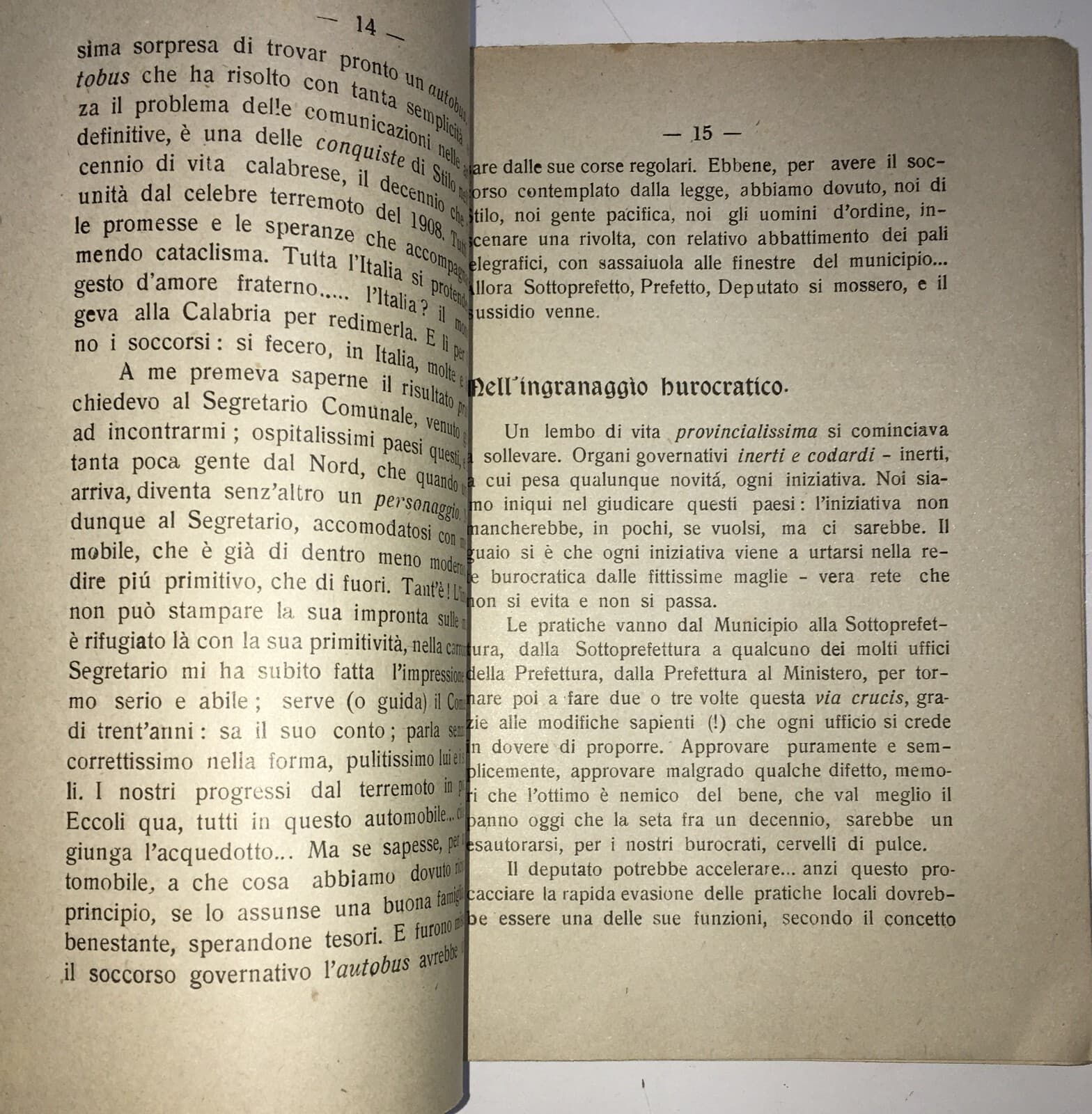 Meridione, Basilicata E Puglia: Istruzione E Asili. Giovanni Semeria, Lettere Pellegrine (1919).