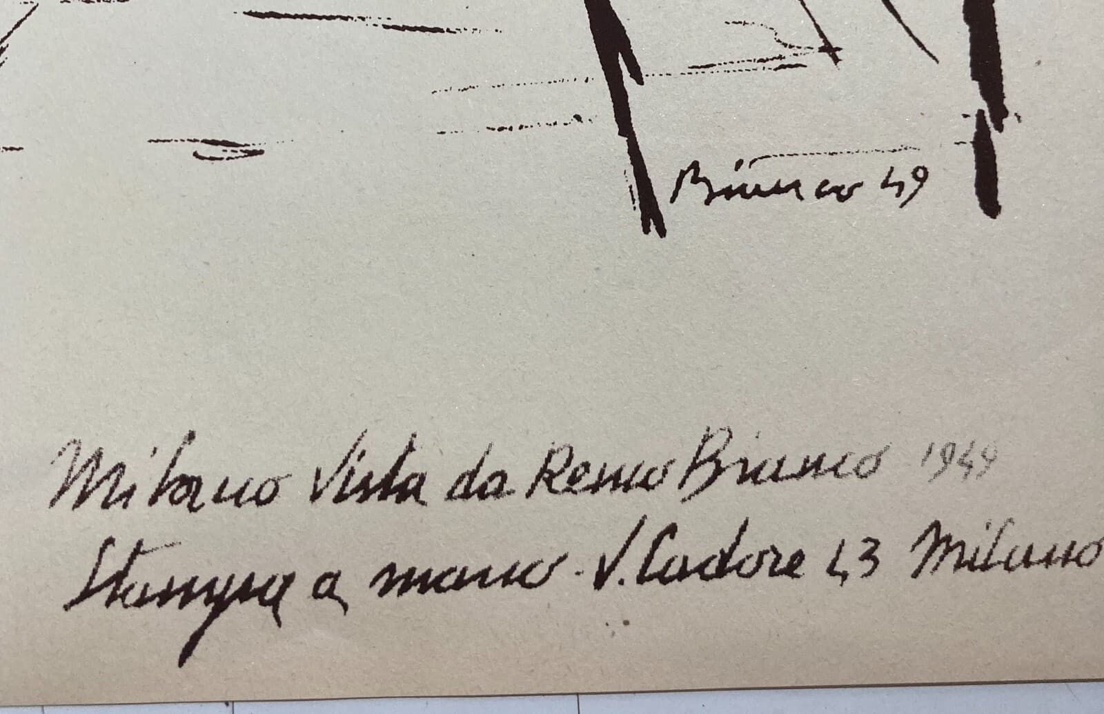 Milano, Duomo. Veduta Animata Di Remo Bianco, 1949.