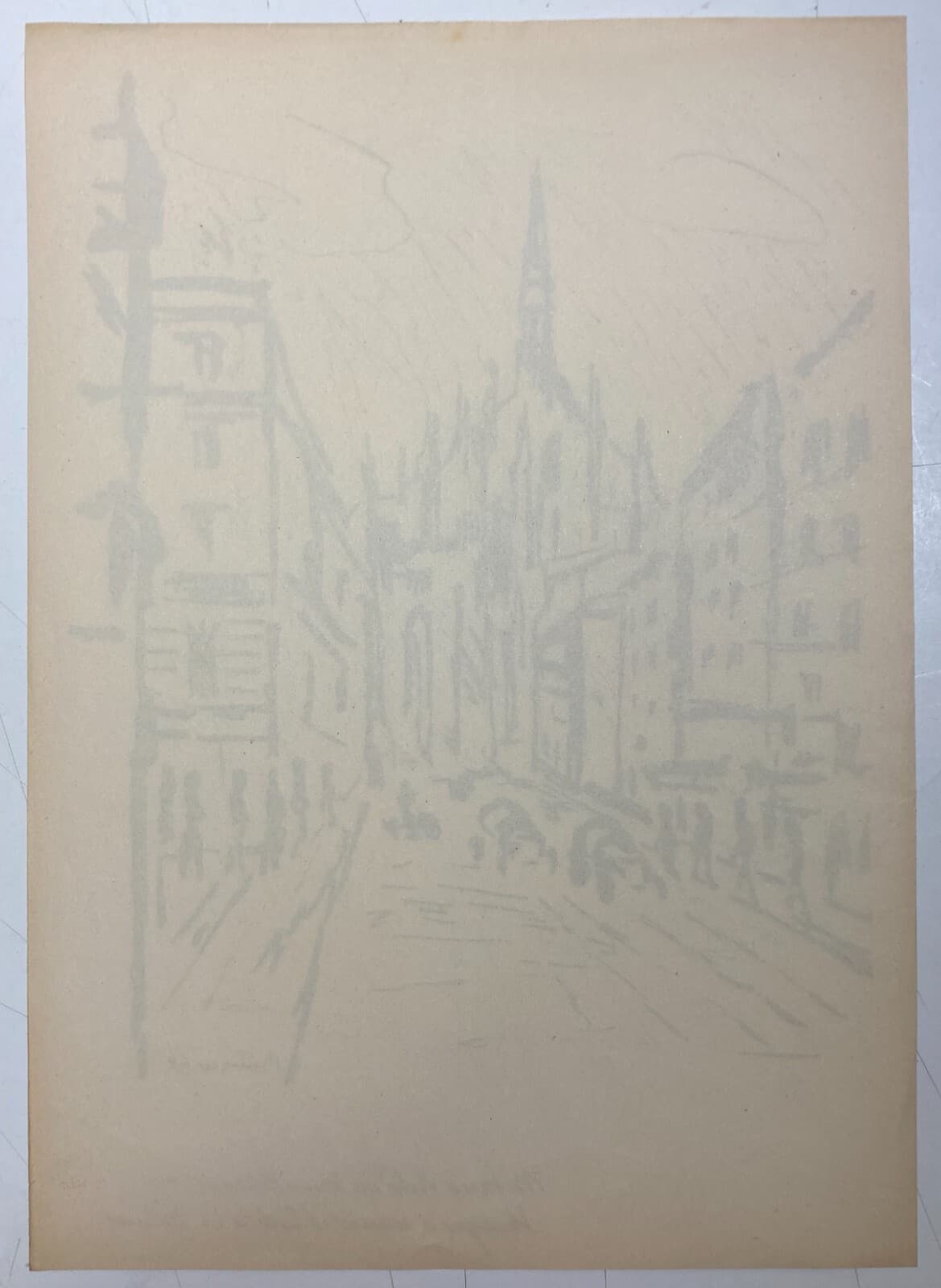 Milano, Duomo. Veduta Animata Di Remo Bianco, 1949.