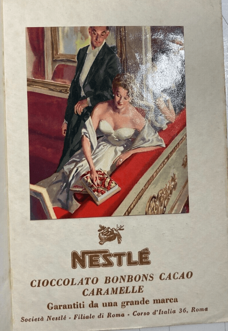 Motori, Auto, Carburanti Agip E Cioccolato Nestlé. Stampa Pubblicitaria d'Epoca