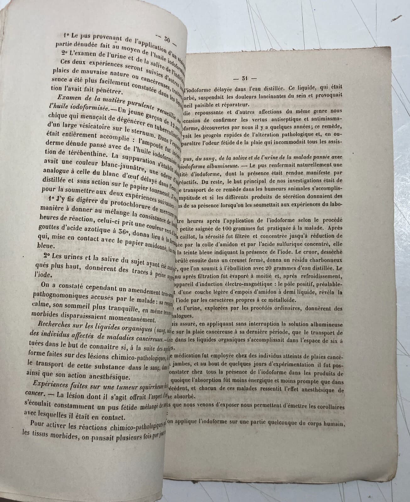 Medicina, Farmacia E Farmacologia: Monografia Dell'800 Sullo Iodoformio Di Righini, Novara