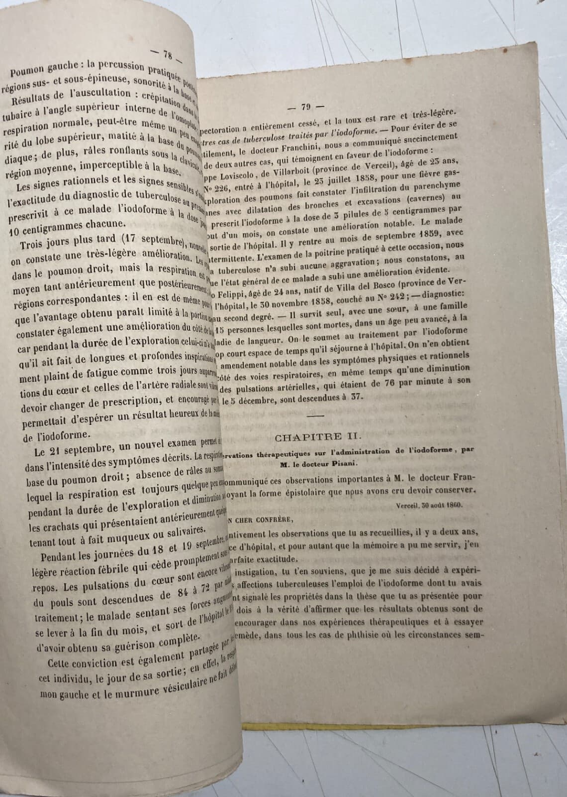 Medicina, Farmacia E Farmacologia: Monografia Dell'800 Sullo Iodoformio Di Righini, Novara