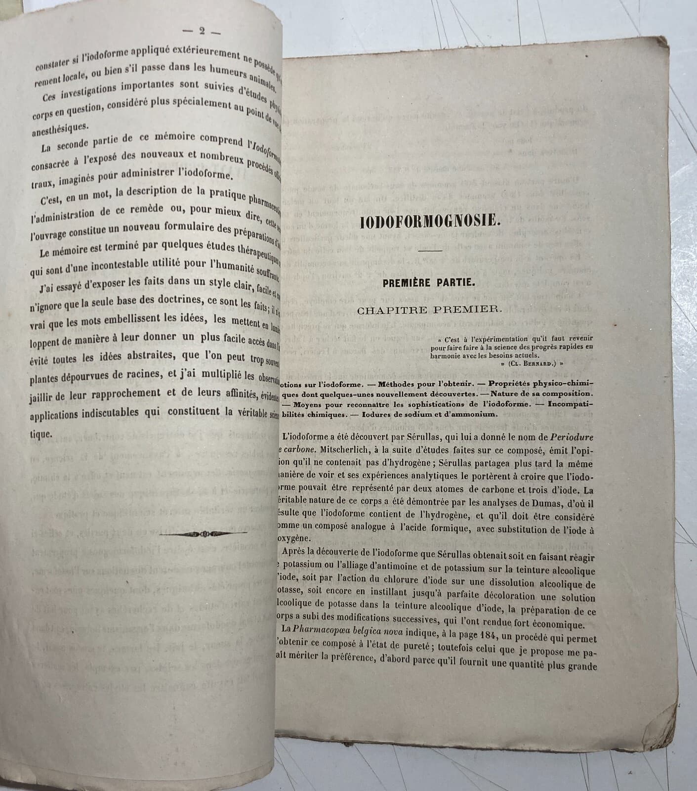 Medicina, Farmacia E Farmacologia: Monografia Dell'800 Sullo Iodoformio Di Righini, Novara