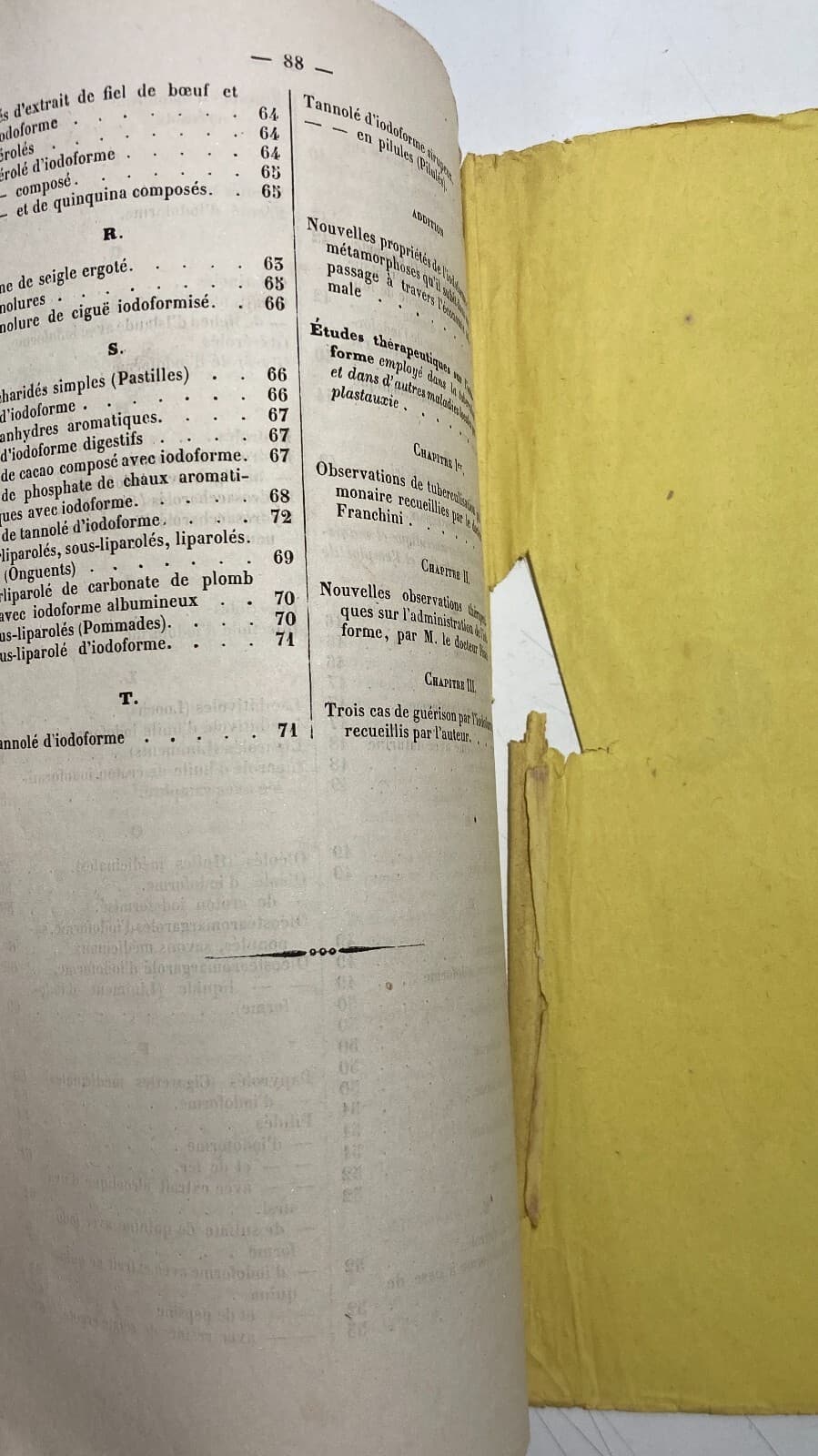 Medicina, Farmacia E Farmacologia: Monografia Dell'800 Sullo Iodoformio Di Righini, Novara