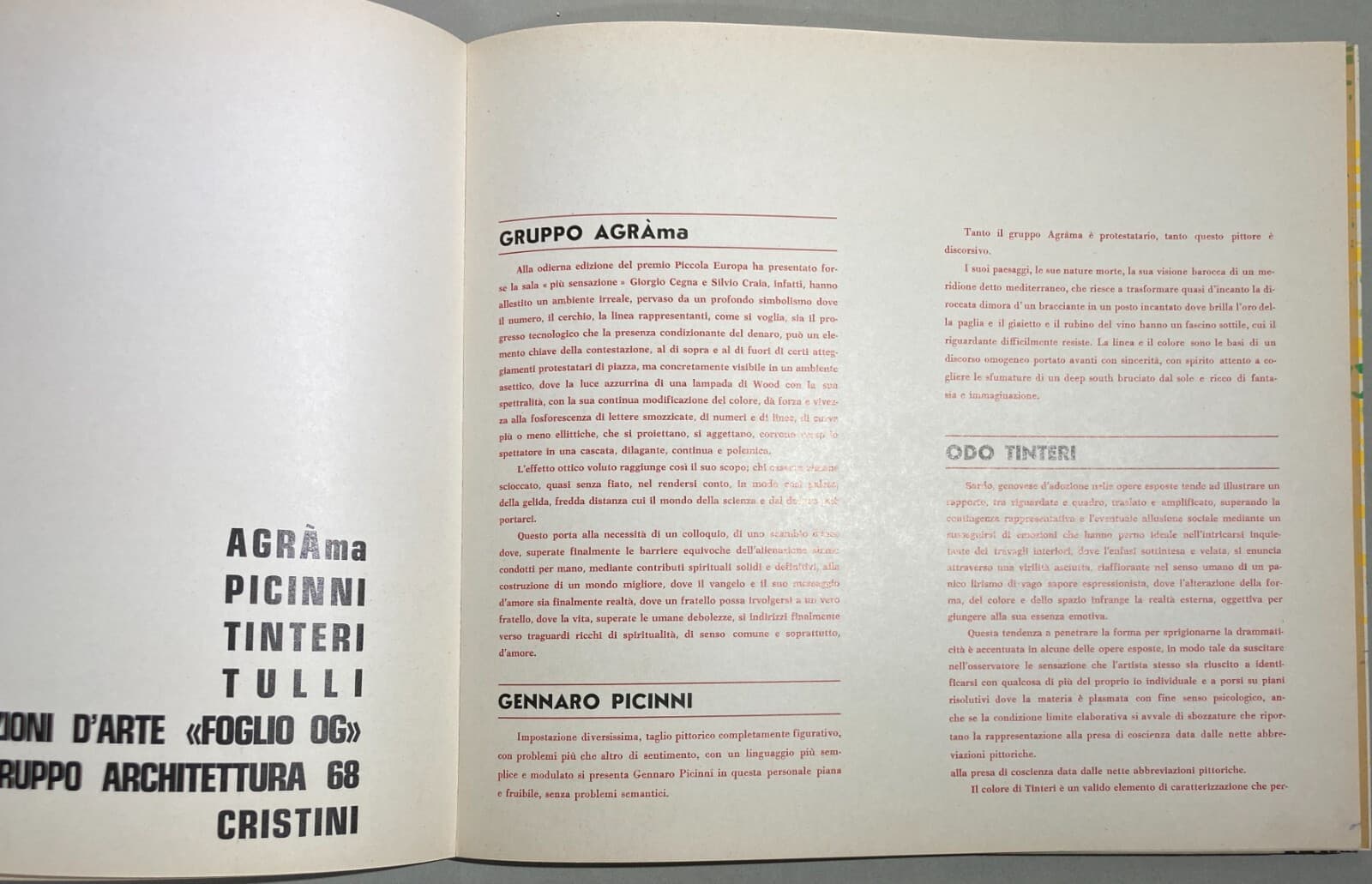 Marche: Arte Grafica Del '900. Picinni, Tulli, Turcato, Gruppo Agra', Tinteri, Cristini