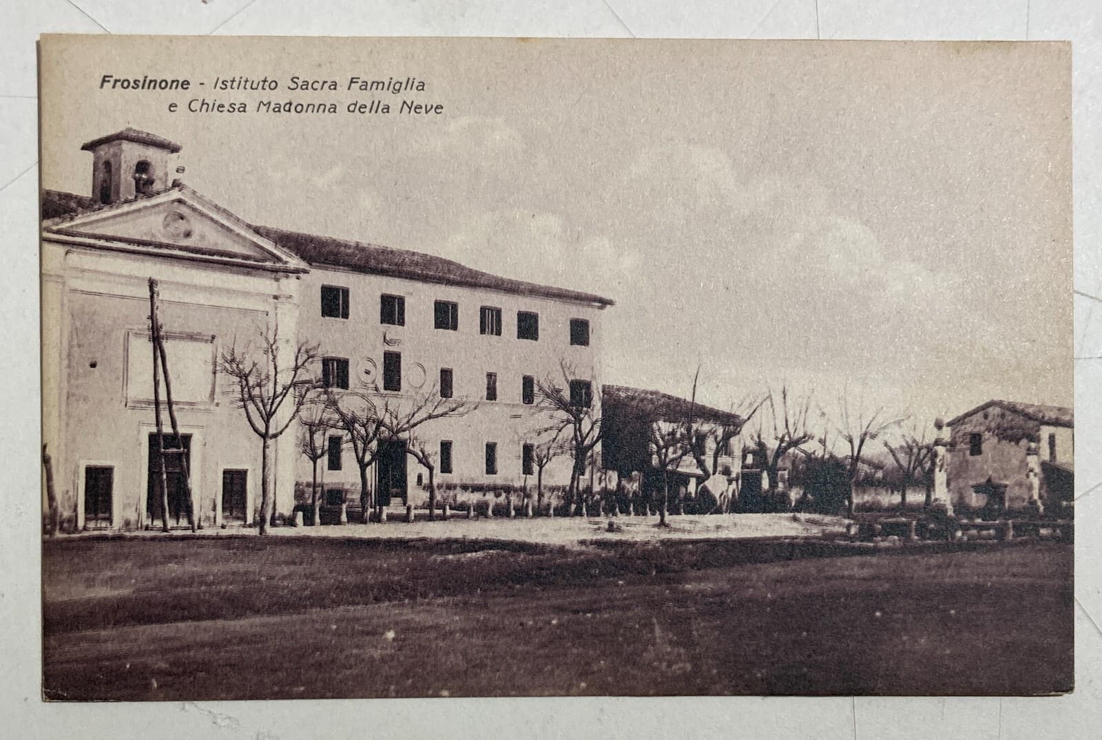 Frosinone, Cartolina Dell'Istituto Sacra Famiglia E Chiesa Della Madonna Della Neve