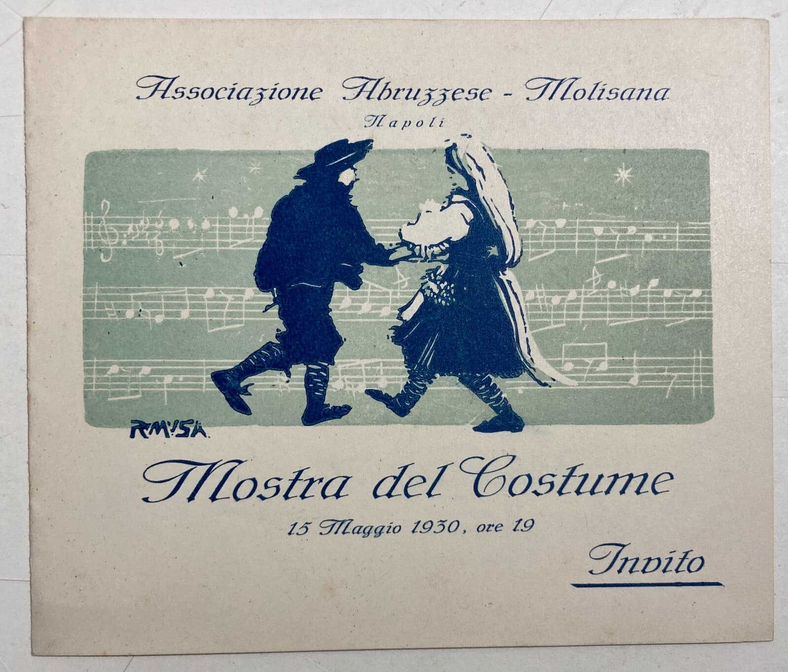 Abruzzo, Molise E Matese: Mostra Del Costume E Folklore, 1930. Artista R. Musa