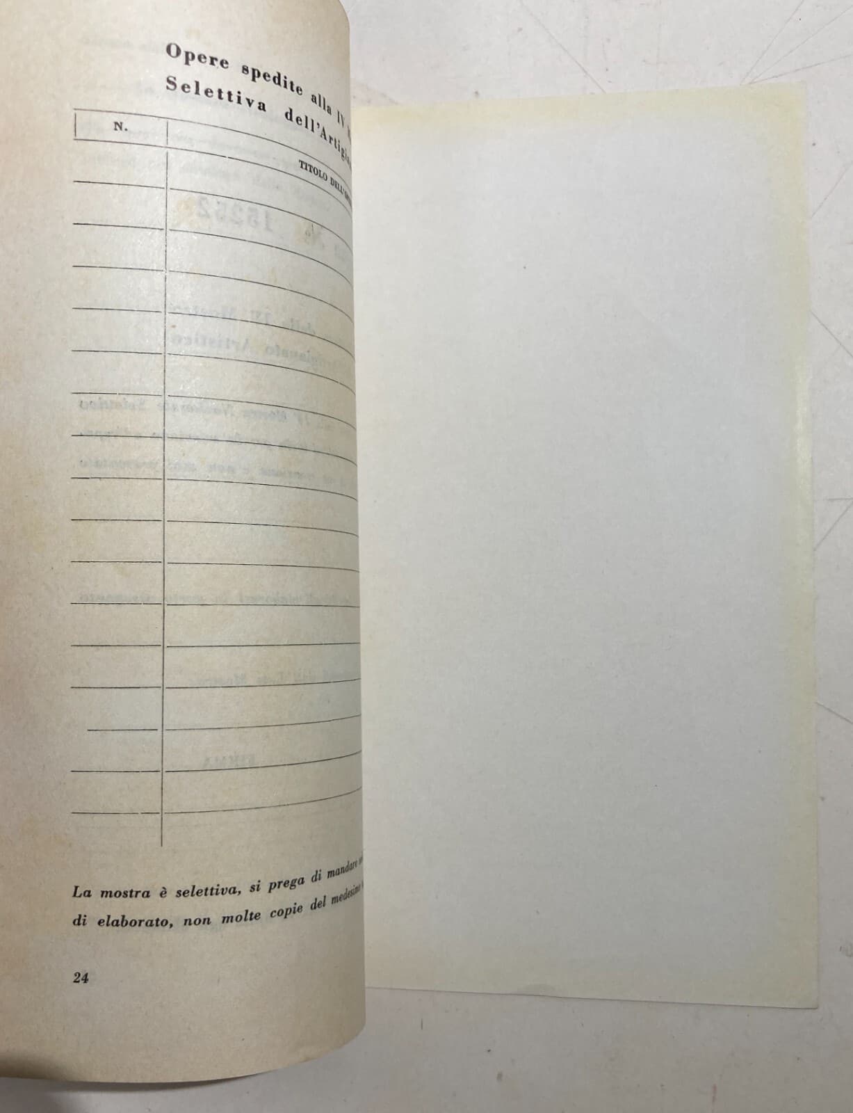 Milano: Mostra Artigianato Artistico Angelicum, Programma Ed Elenco Premi, 1952