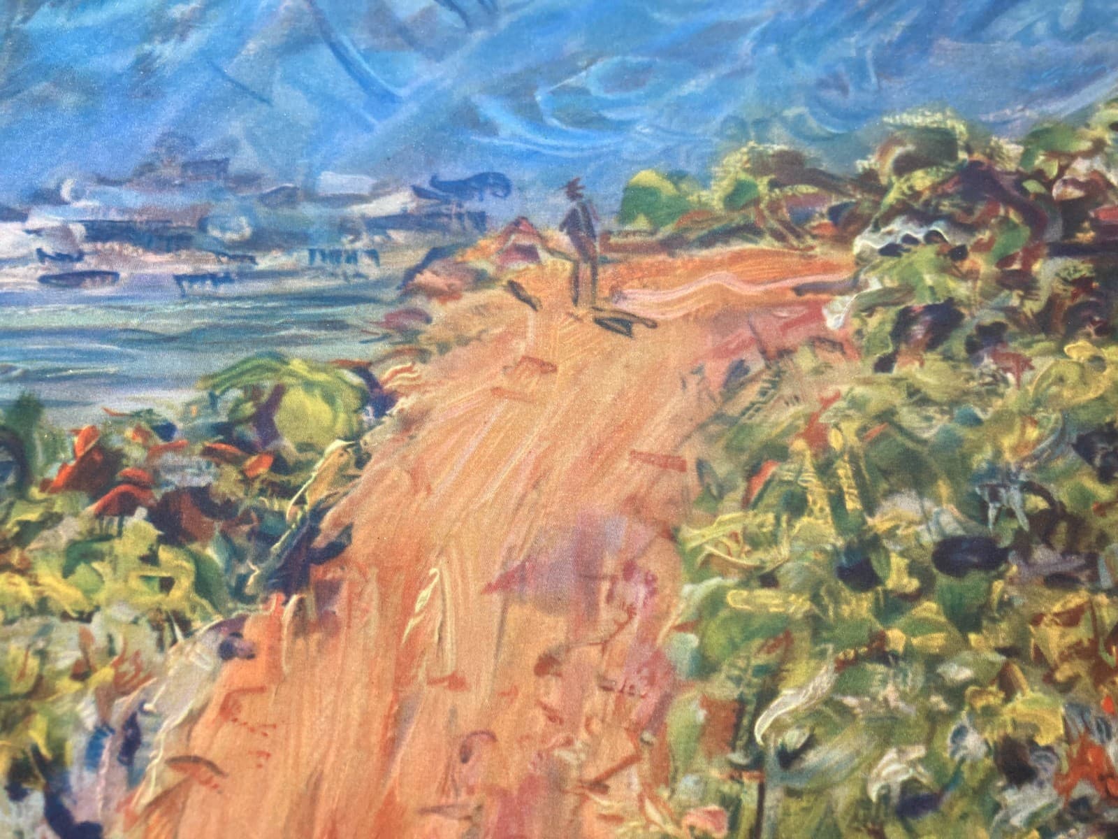 Arte Moderna, Impressionismo, Paesaggio: Vecchia Stampa Decorativa A Colori (Monet)