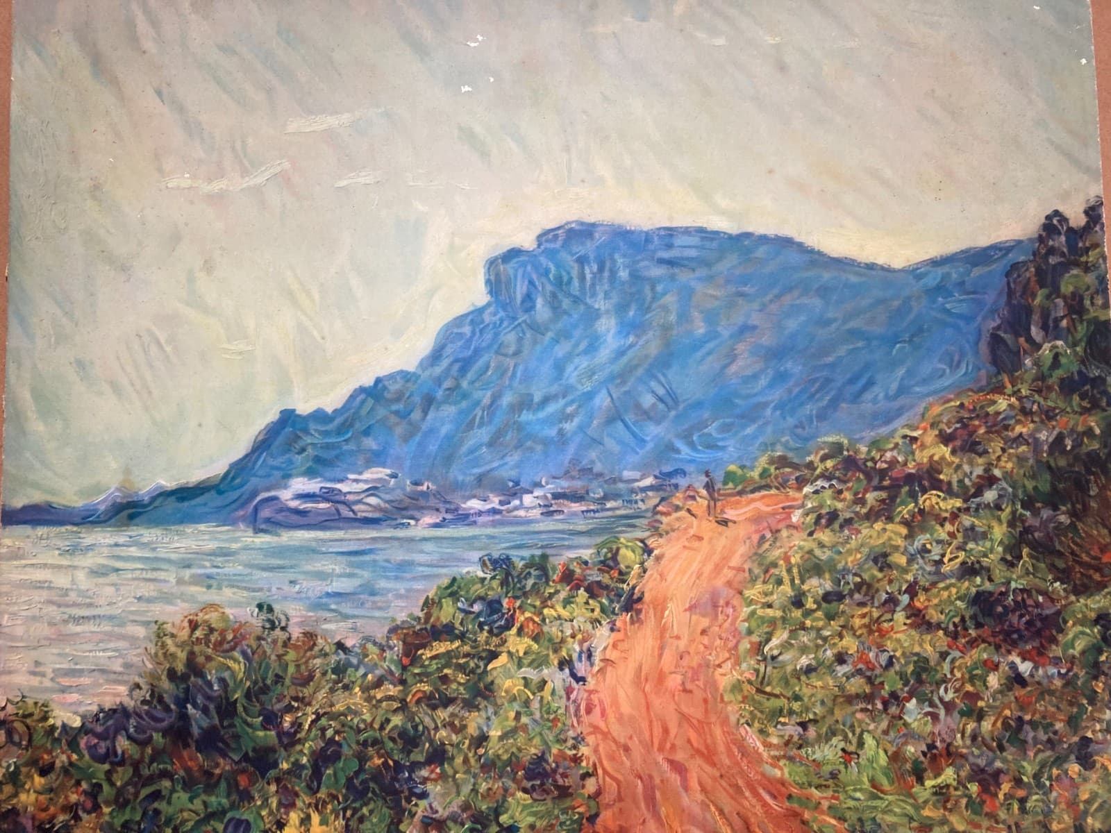 Arte Moderna, Impressionismo, Paesaggio: Vecchia Stampa Decorativa A Colori (Monet)