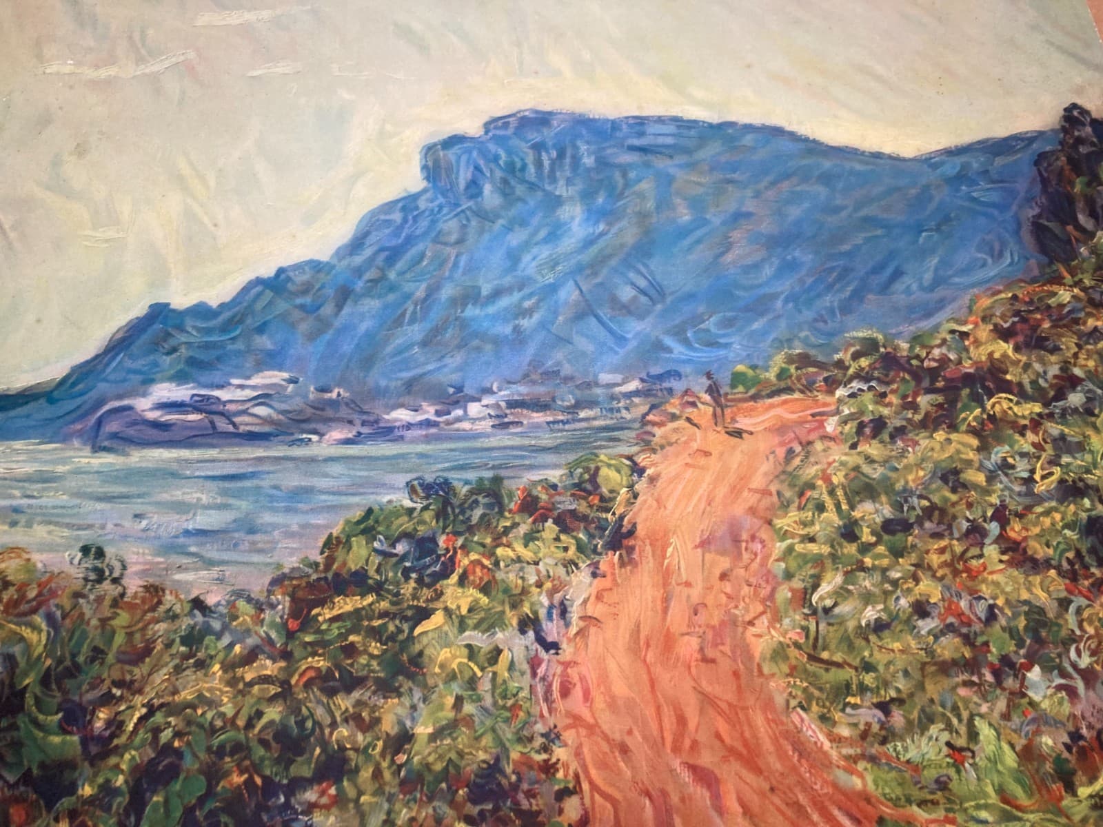 Arte Moderna, Impressionismo, Paesaggio: Vecchia Stampa Decorativa A Colori (Monet)