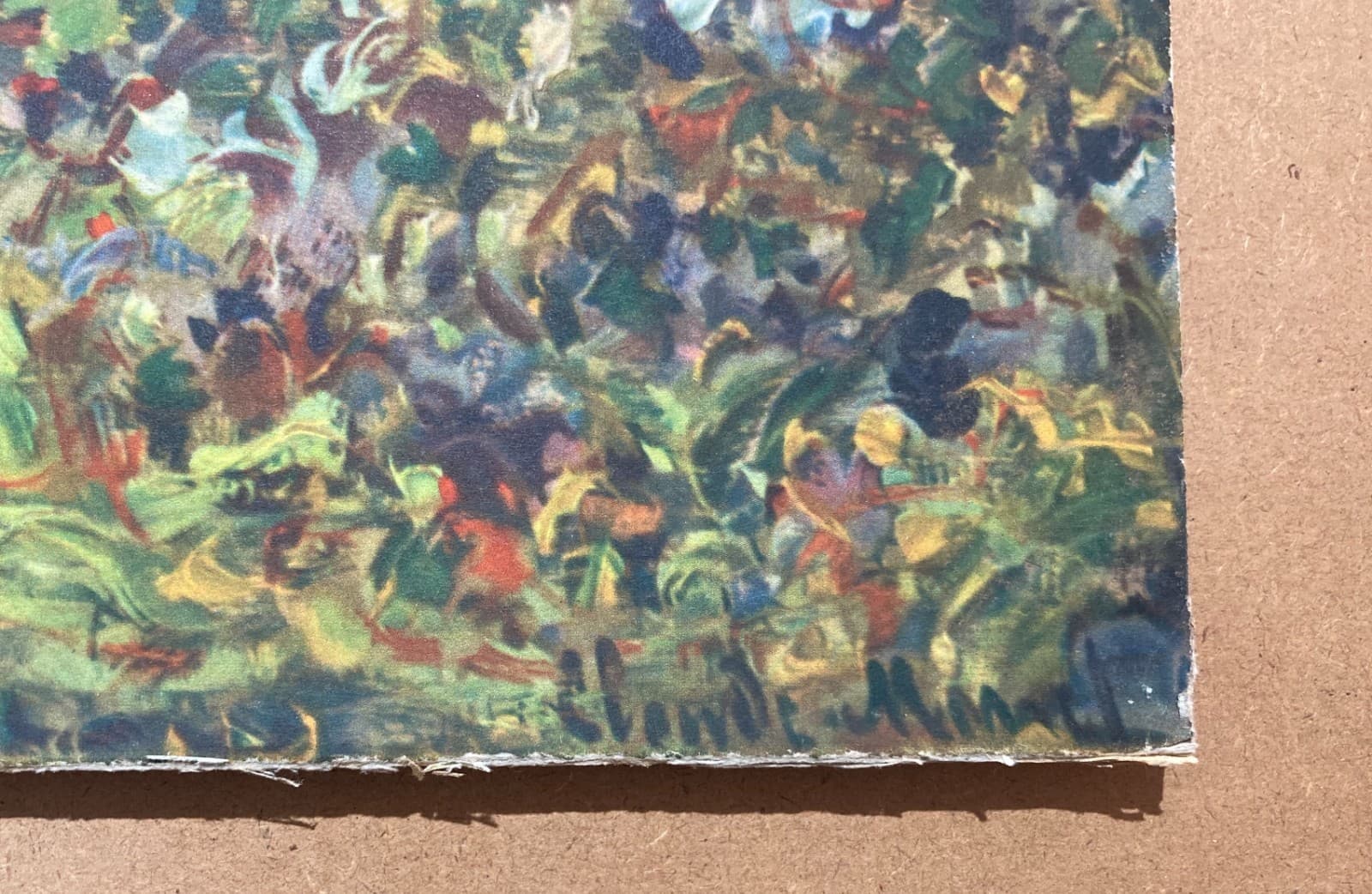 Arte Moderna, Impressionismo, Paesaggio: Vecchia Stampa Decorativa A Colori (Monet)