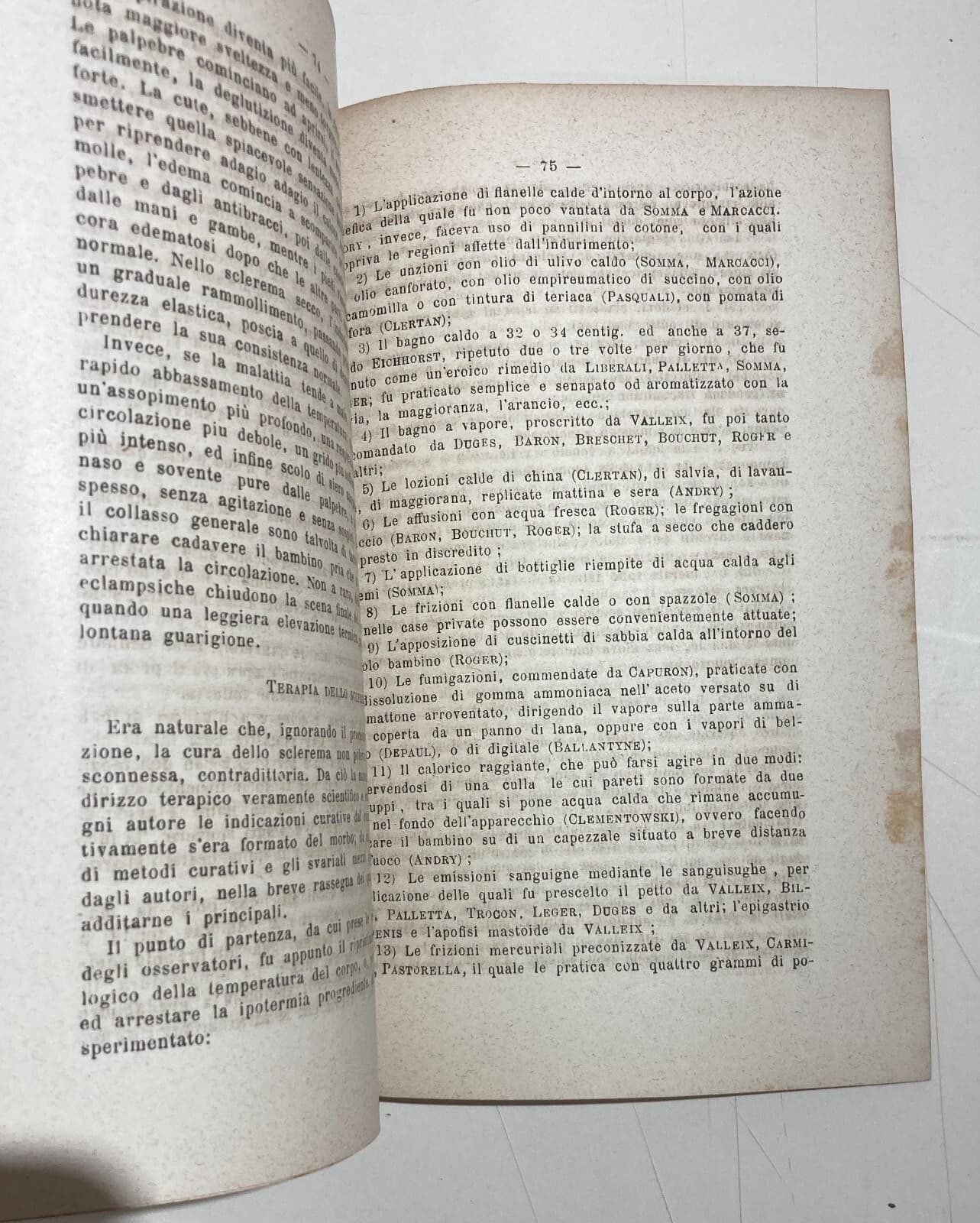 Medicina, Pediatria E Dermatologia: Lo Sclerema Dei Neonati. Antica Edizione Di G. Somma, Napoli 1892.