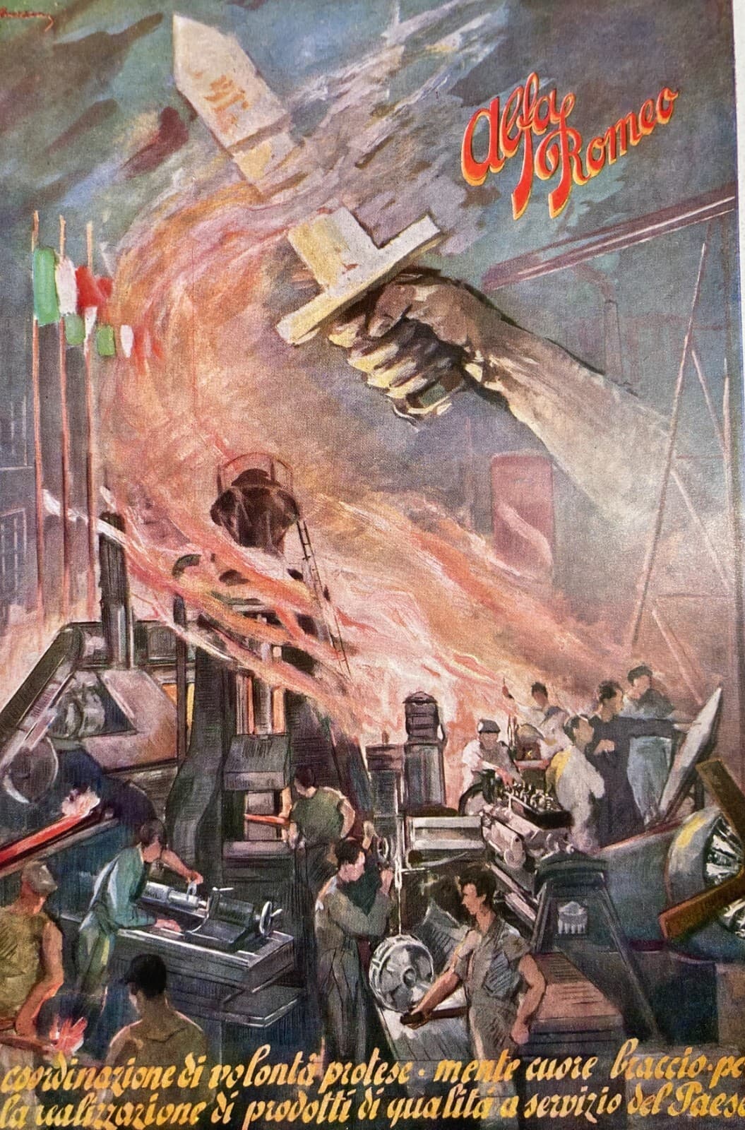 Meccanica, Automobilismo E Motori: Propaganda d'Epoca Alfa Romeo E Zucchero (1941)