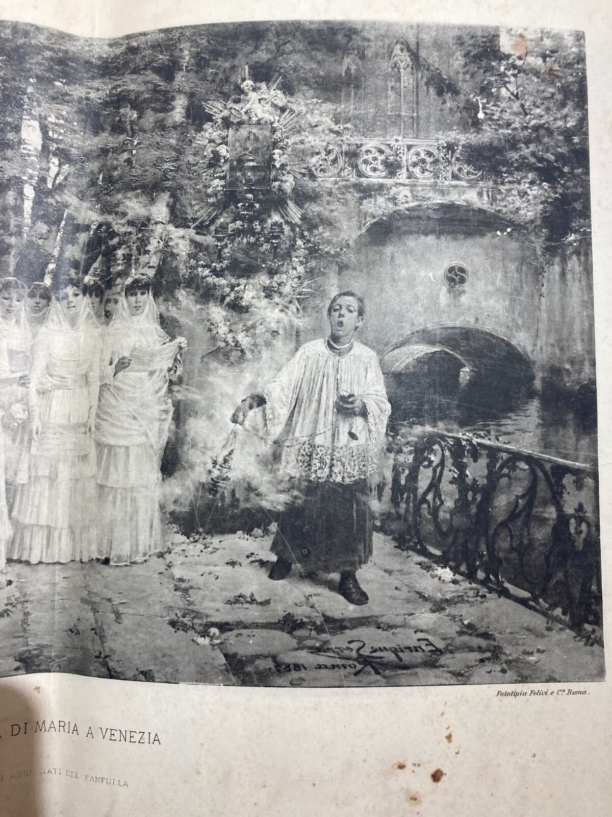 Arte, Folklore, Processione: Festa Di Maria A Venezia. Artista Enrique Serra, Felici