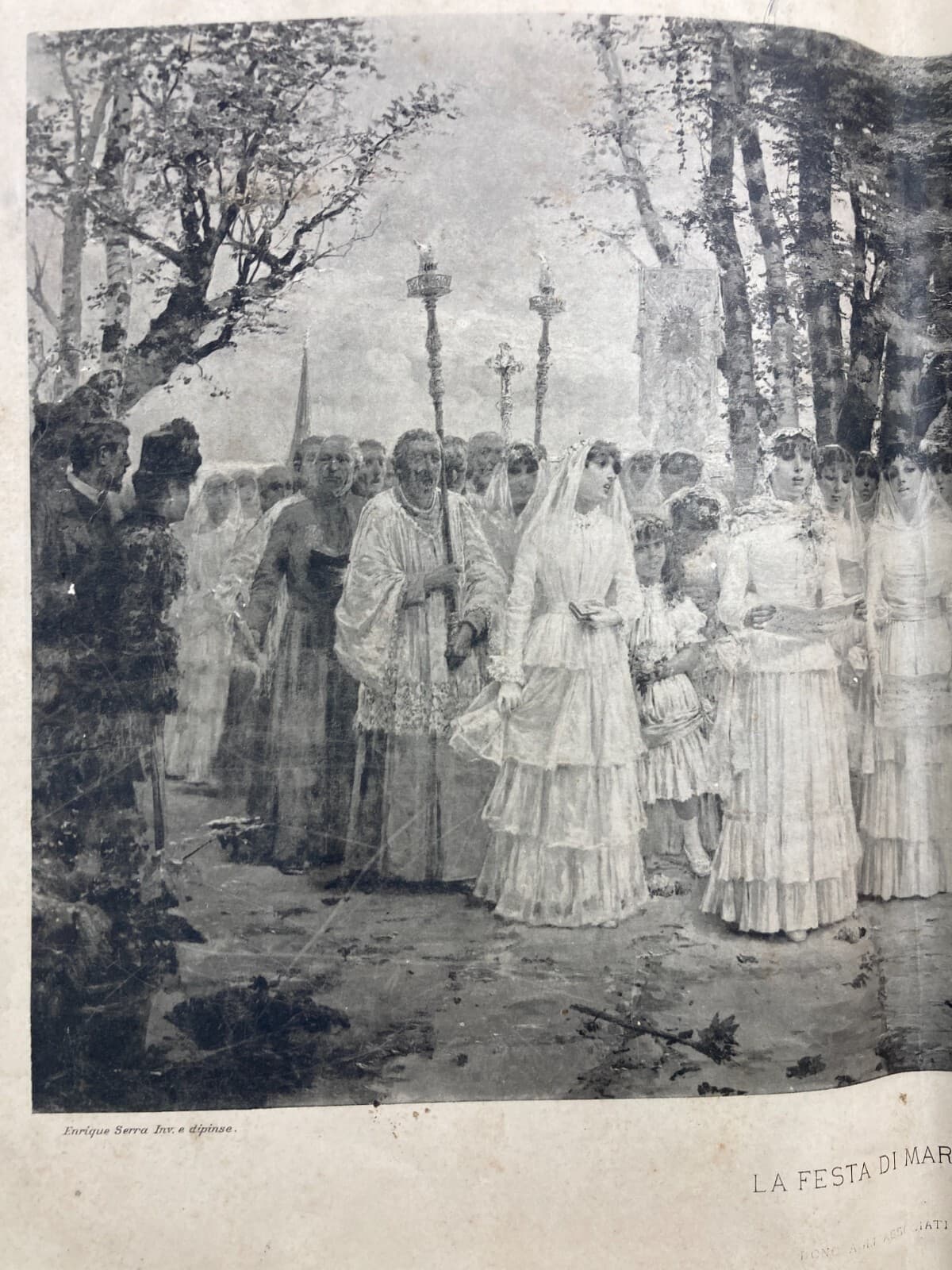 Arte, Folklore, Processione: Festa Di Maria A Venezia. Artista Enrique Serra, Felici