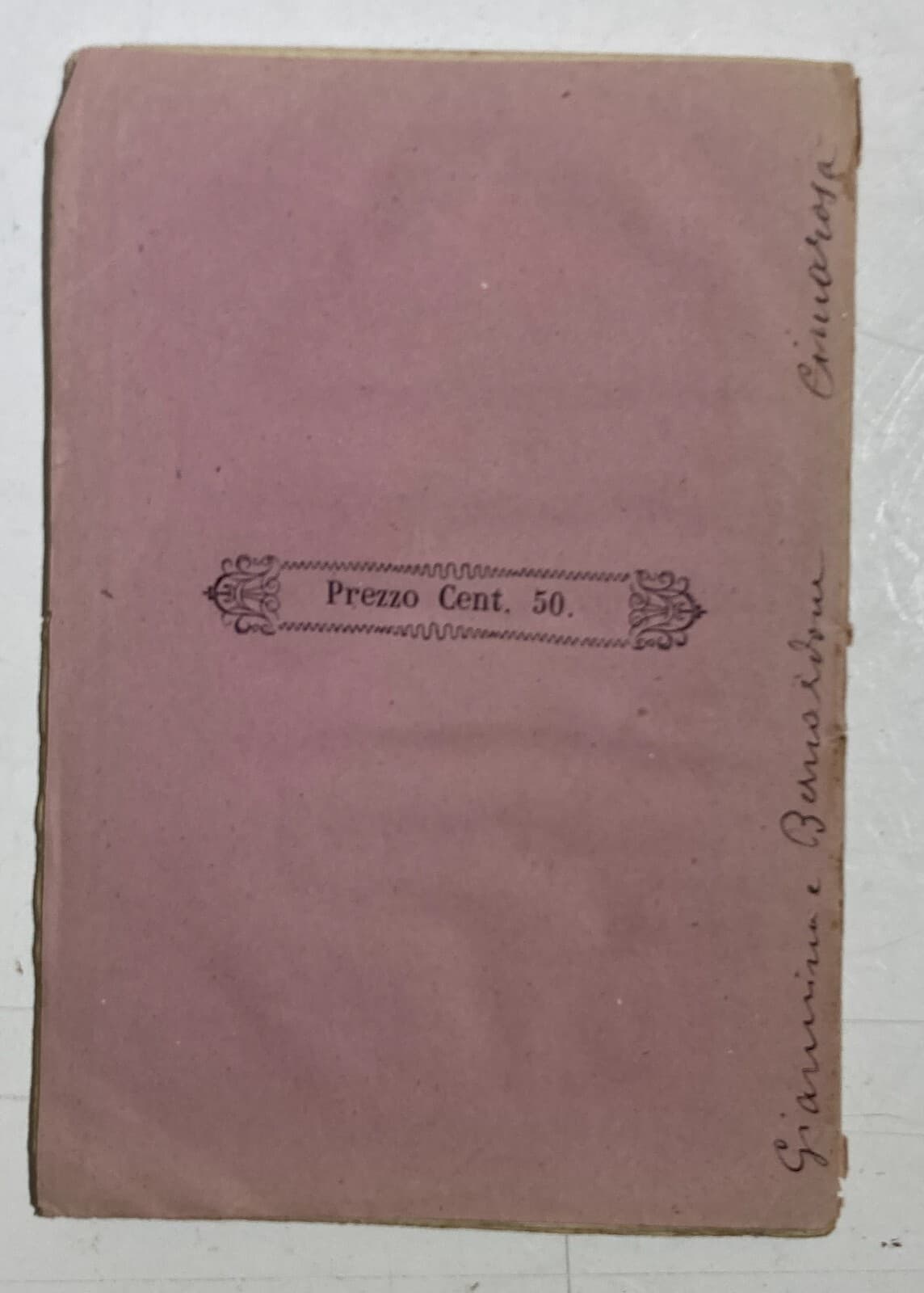 Giannina E Bernardone, Commedia In Due Atti. Musica Di Domenico Cimarosa. Napoli, 1870