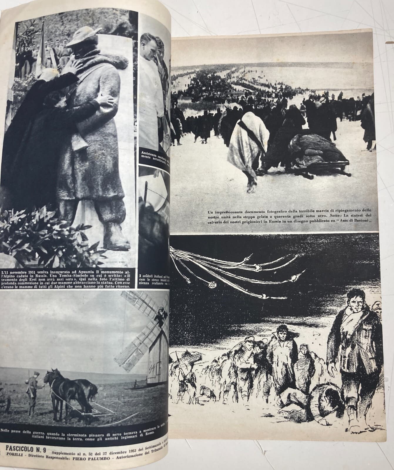 Militaria: Marina, Fronte Russo, Alpini, Croce Rossa   Asso Di Bastoni, 1953