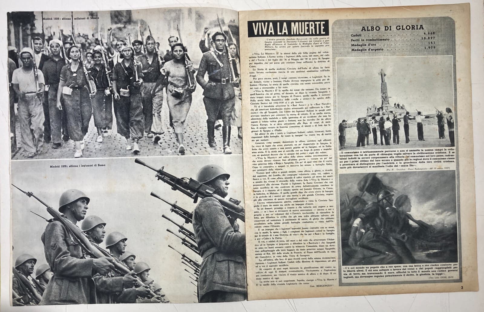 Militaria, Aviazione, Legionari Italiani Nella Guerra Di Spagna, Illustrato, 1954