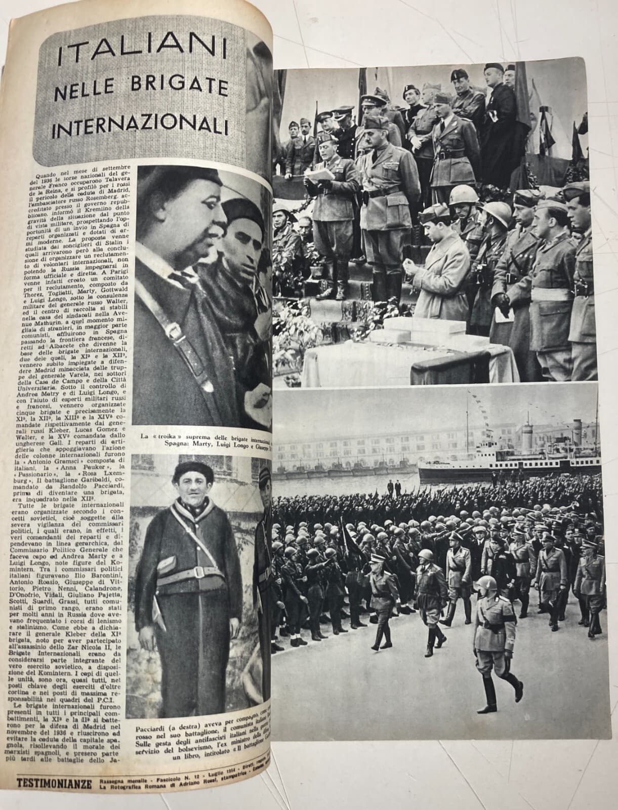 Militaria, Aviazione, Legionari Italiani Nella Guerra Di Spagna, Illustrato, 1954